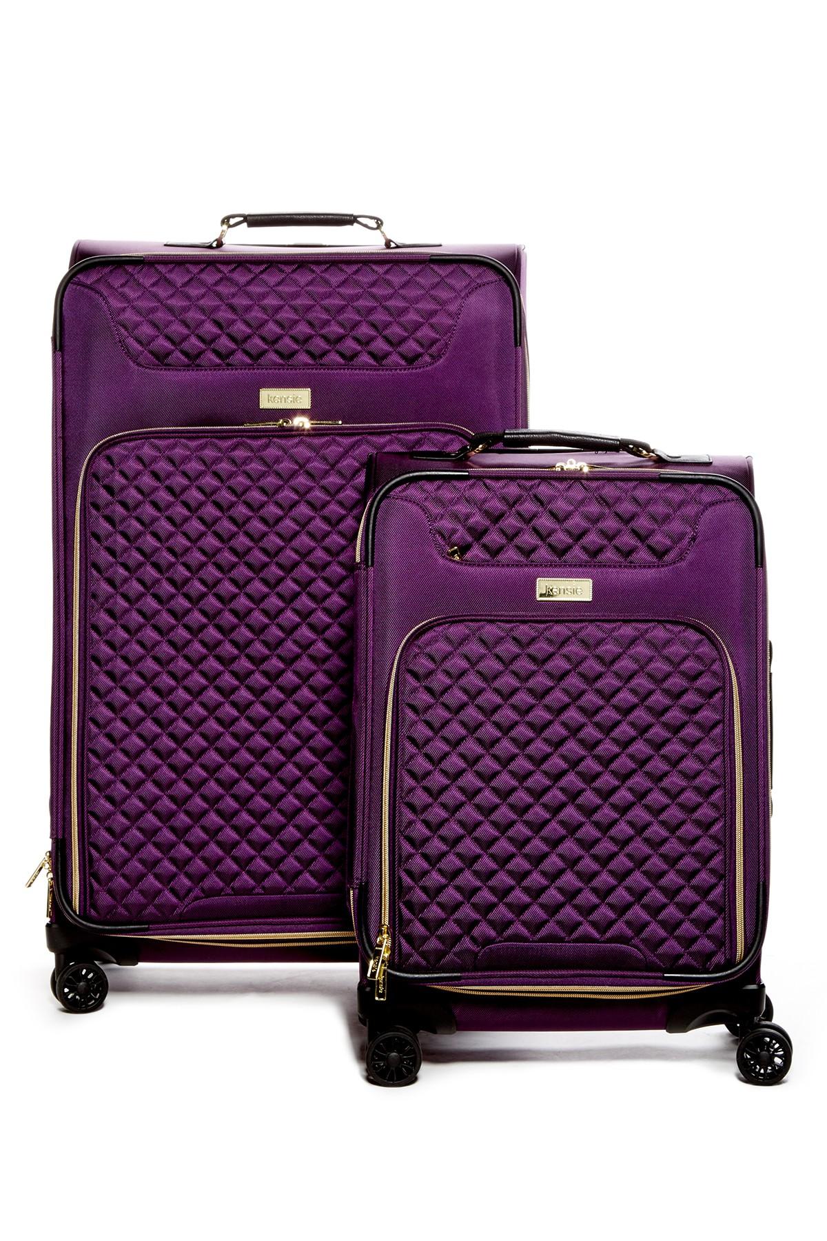Kensie 2piece Expandable Quilted Luggage in Purple Lyst