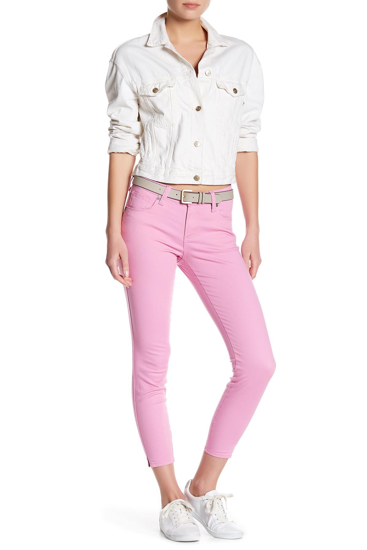 Ellen Skinny Ankle Jean in Pink 
