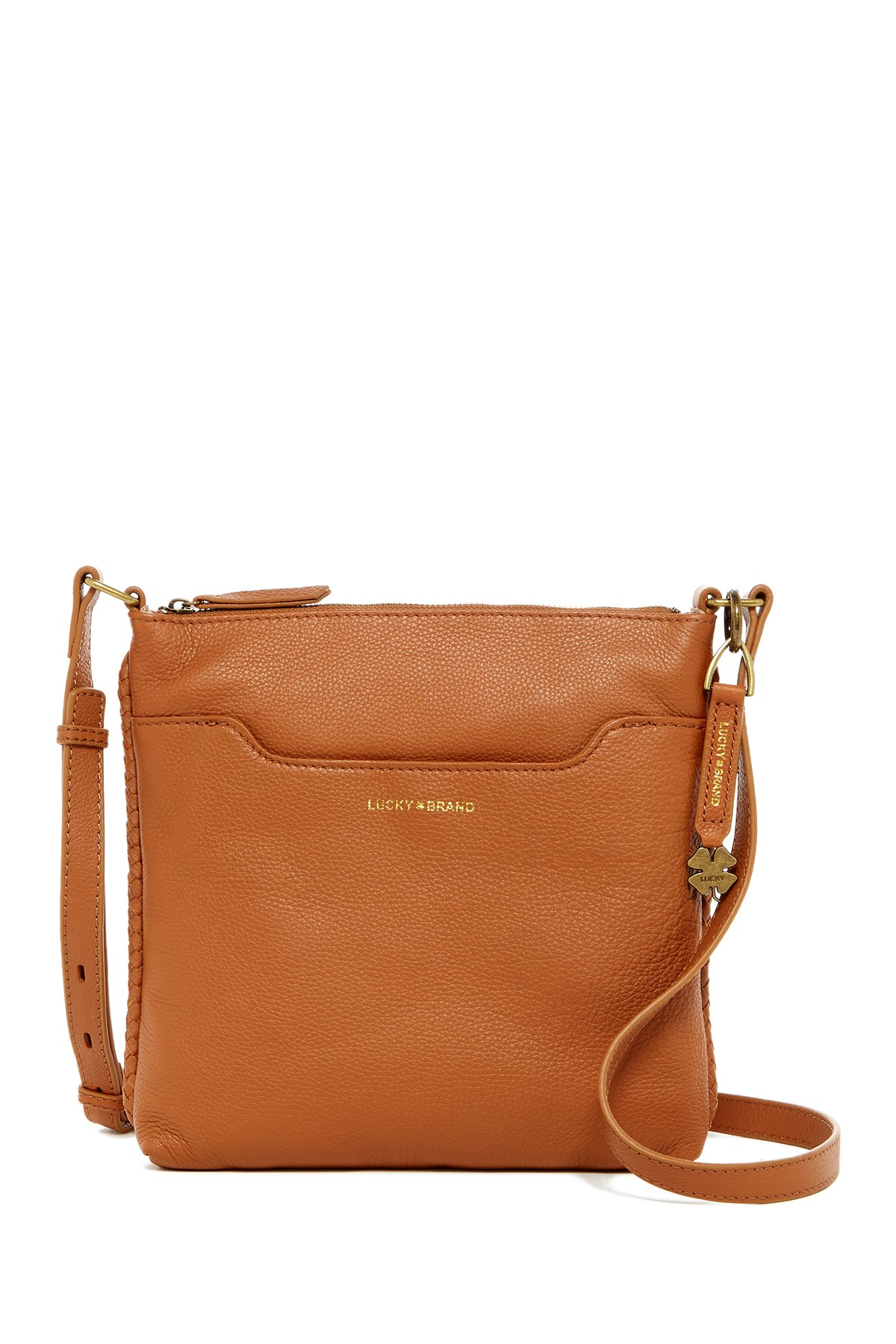 Lucky Brand Ali Leather Crossbody in Tobacco (Brown) - Lyst