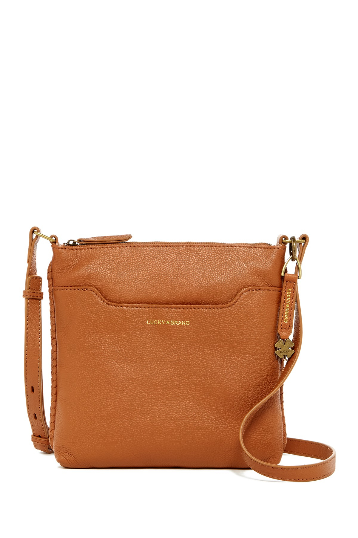 Lucky Brand Ali Leather Crossbody in Tobacco (Brown) Lyst