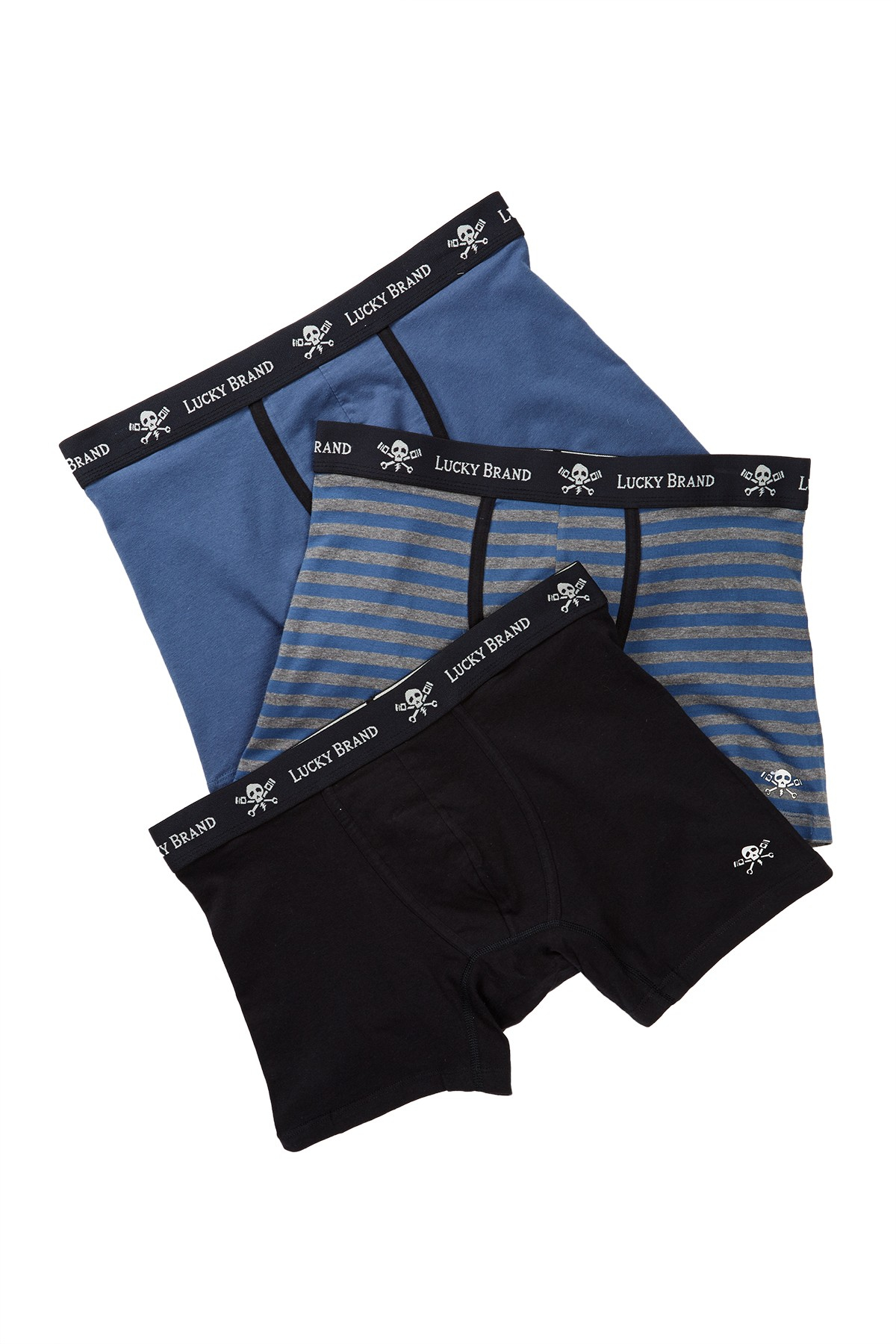 Lucky Brand Black Label Boxer Brief - Pack Of 3 in Blue for Men