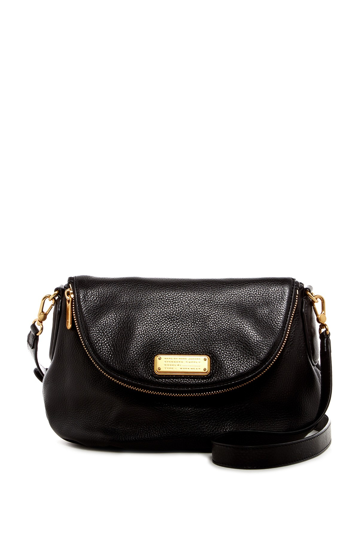 Marc by marc jacobs New Q Natasha Leather Crossbody Bag in Black - Save 50% | Lyst