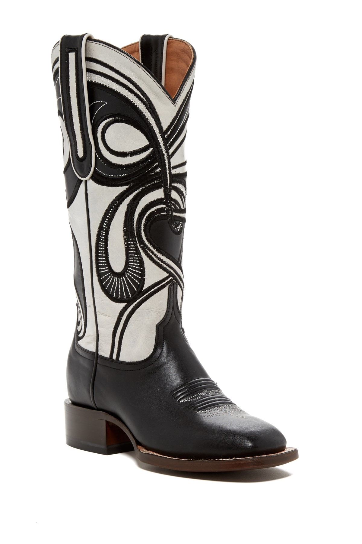 Lucchese Hypnotic Swirl Cowboy Boot in Black | Lyst