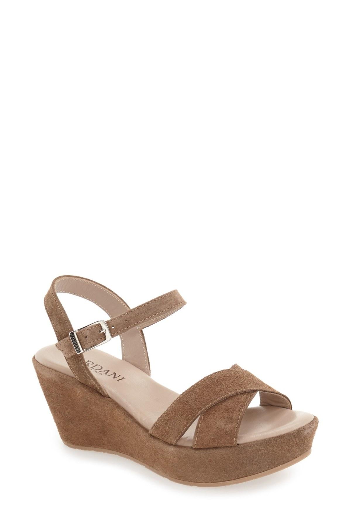 Cordani 'garda' Platform Wedge Sandal in Brown