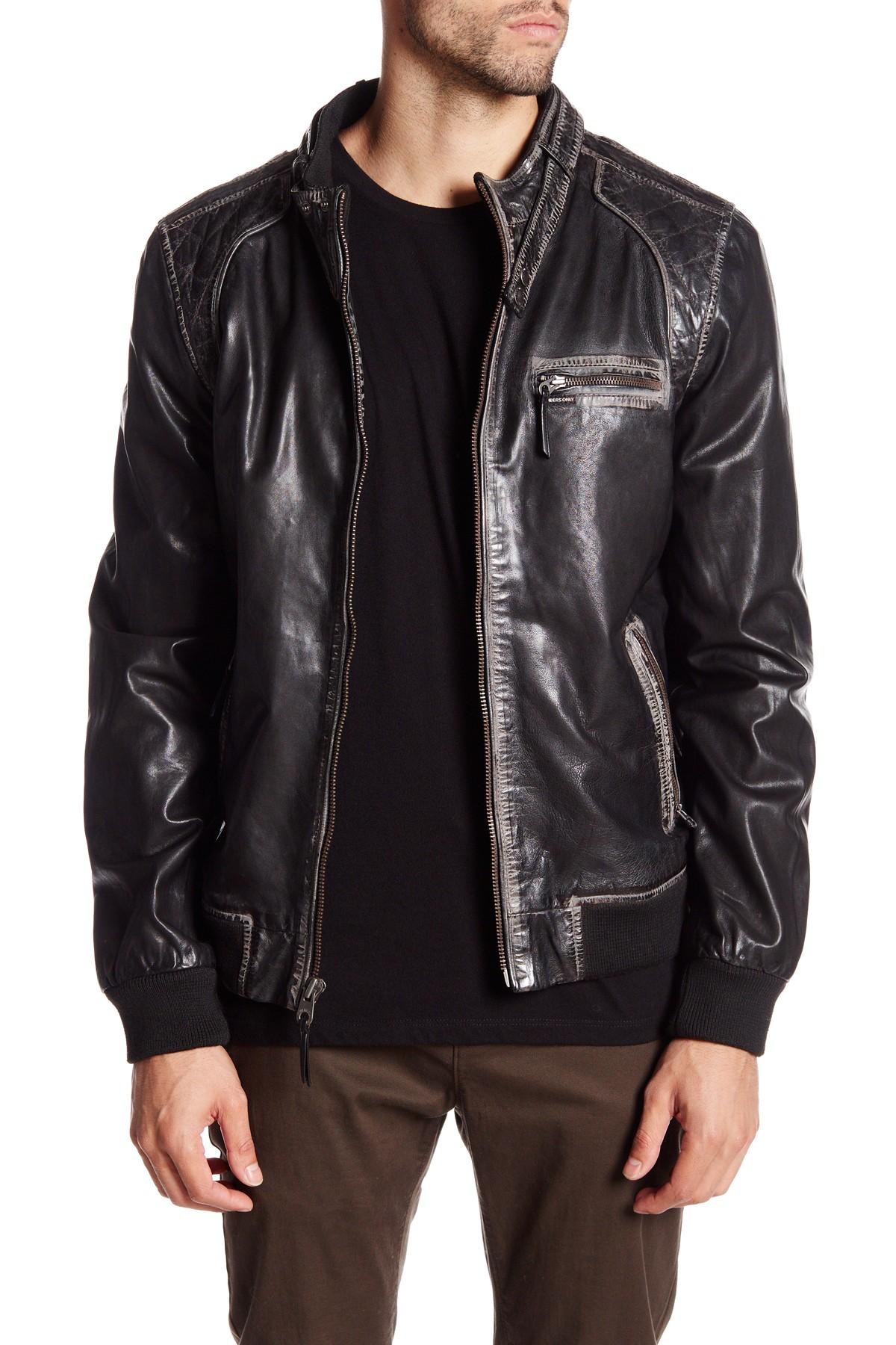 Members Only Genuine Leather Vintage Iconic Jacket in Brown for Men | Lyst