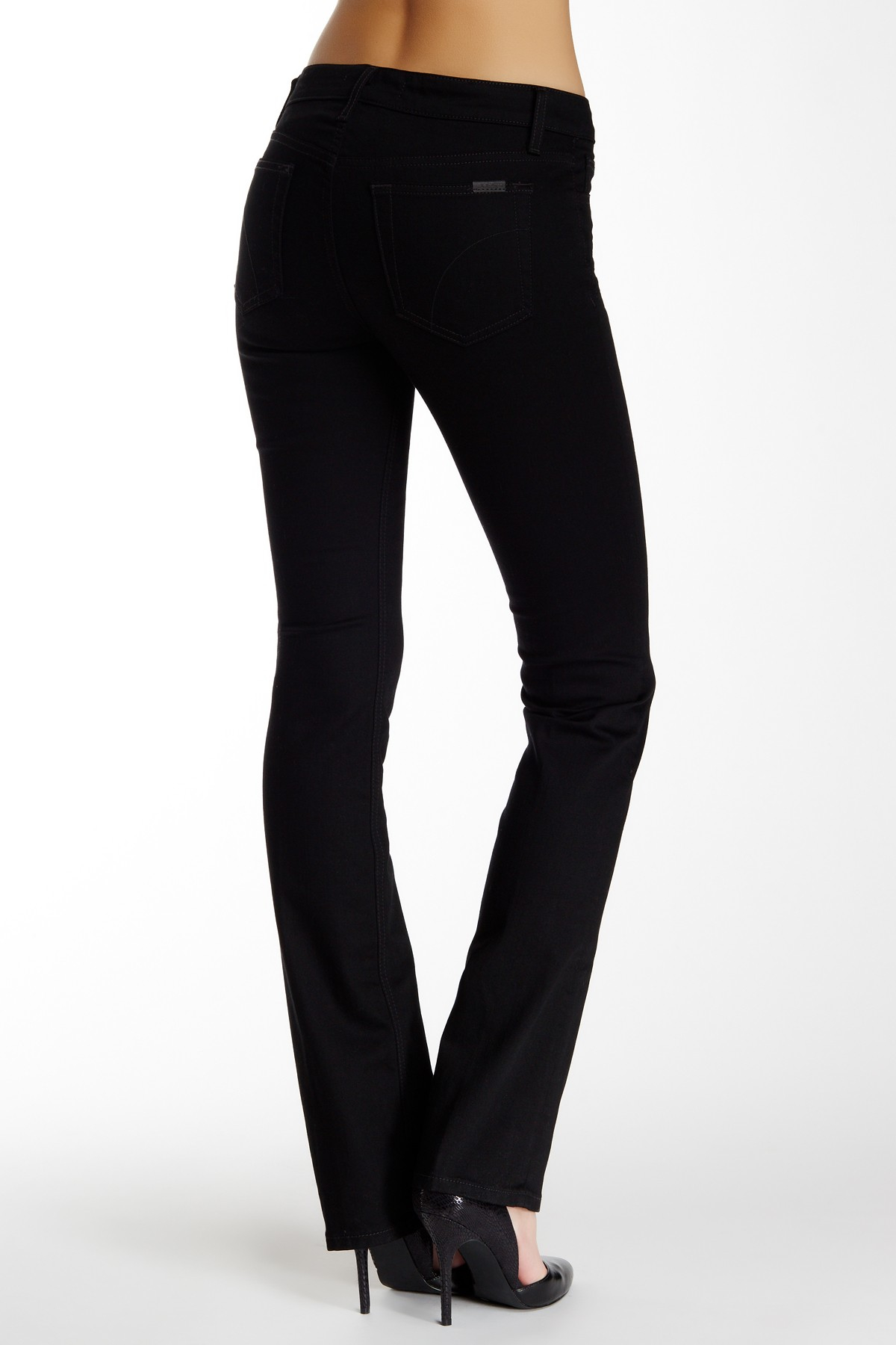 Joe's Jeans Cotton Skinny Bootcut Jean in Black Lyst