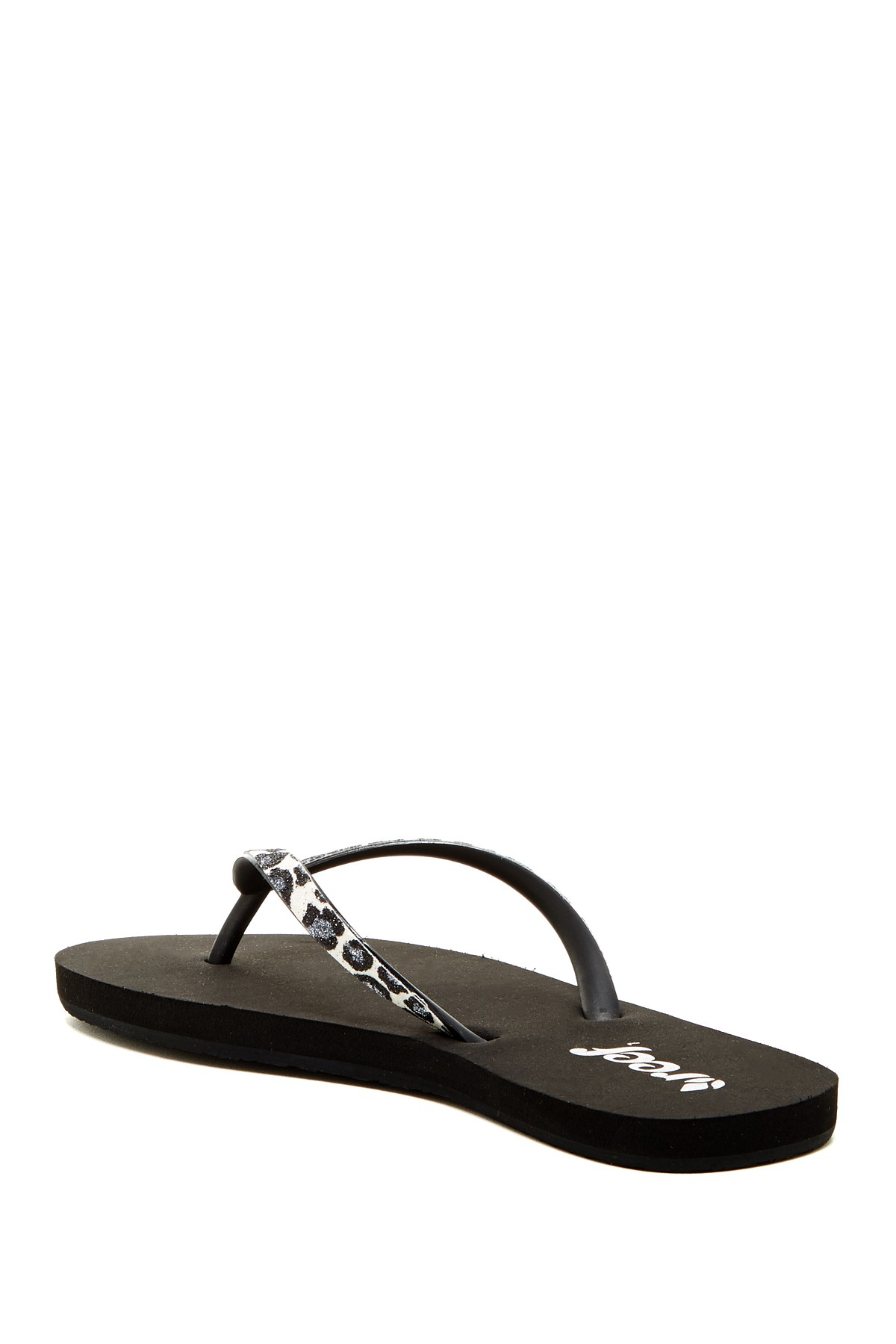 reef leopard print flip flops