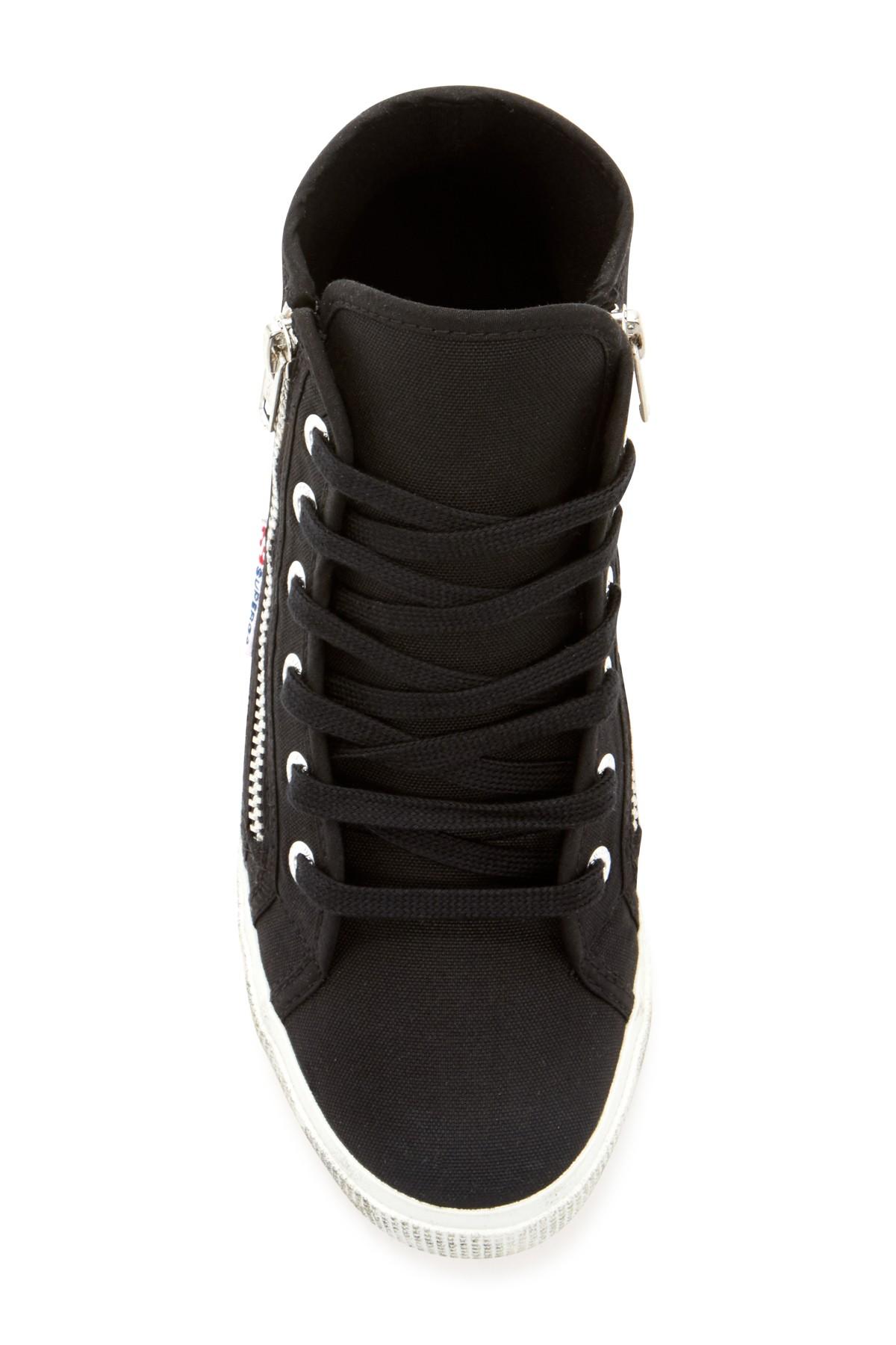 superga high tops with zipper