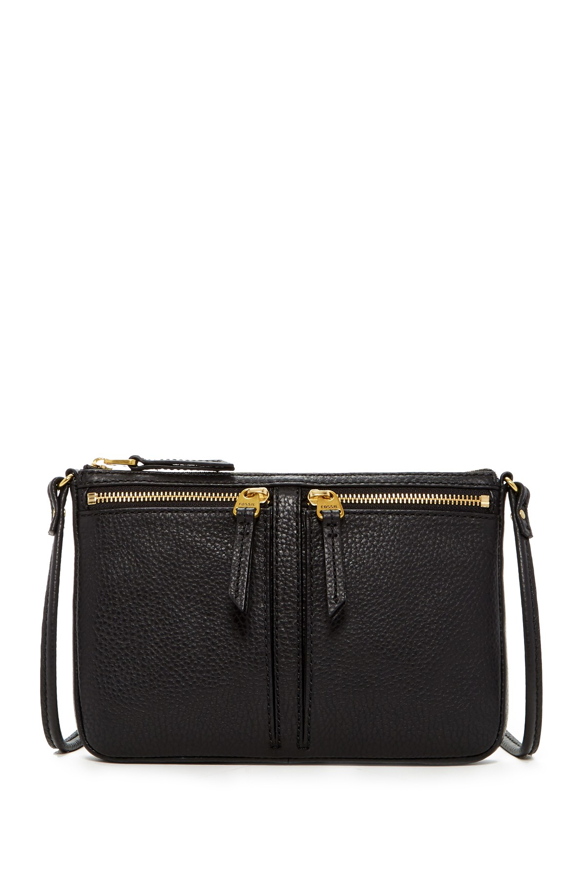 Fossil Elise Double Zip Leather 