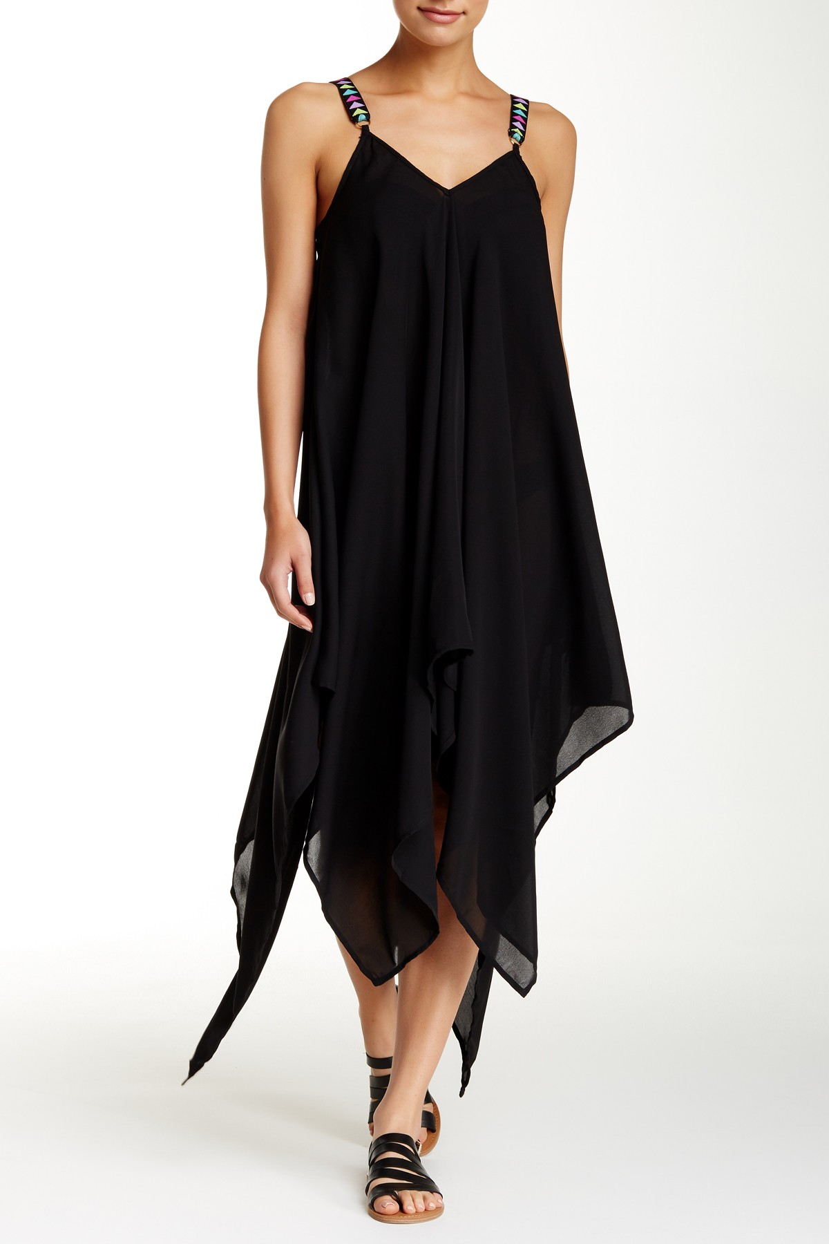 Jessica Simpson Chiffon Cover-up Dress in Black - Lyst1200 x 1800