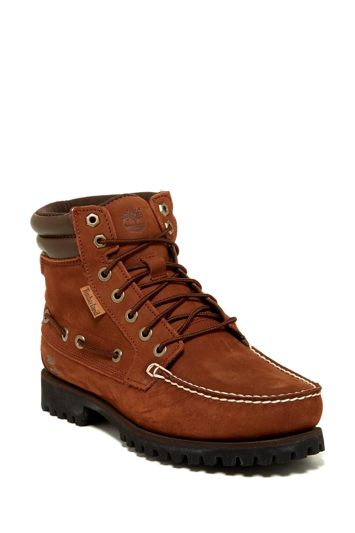 Timberland Leather 7 Eye Moc Toe Oakwell Lace-up Boot in Brown for Men ...