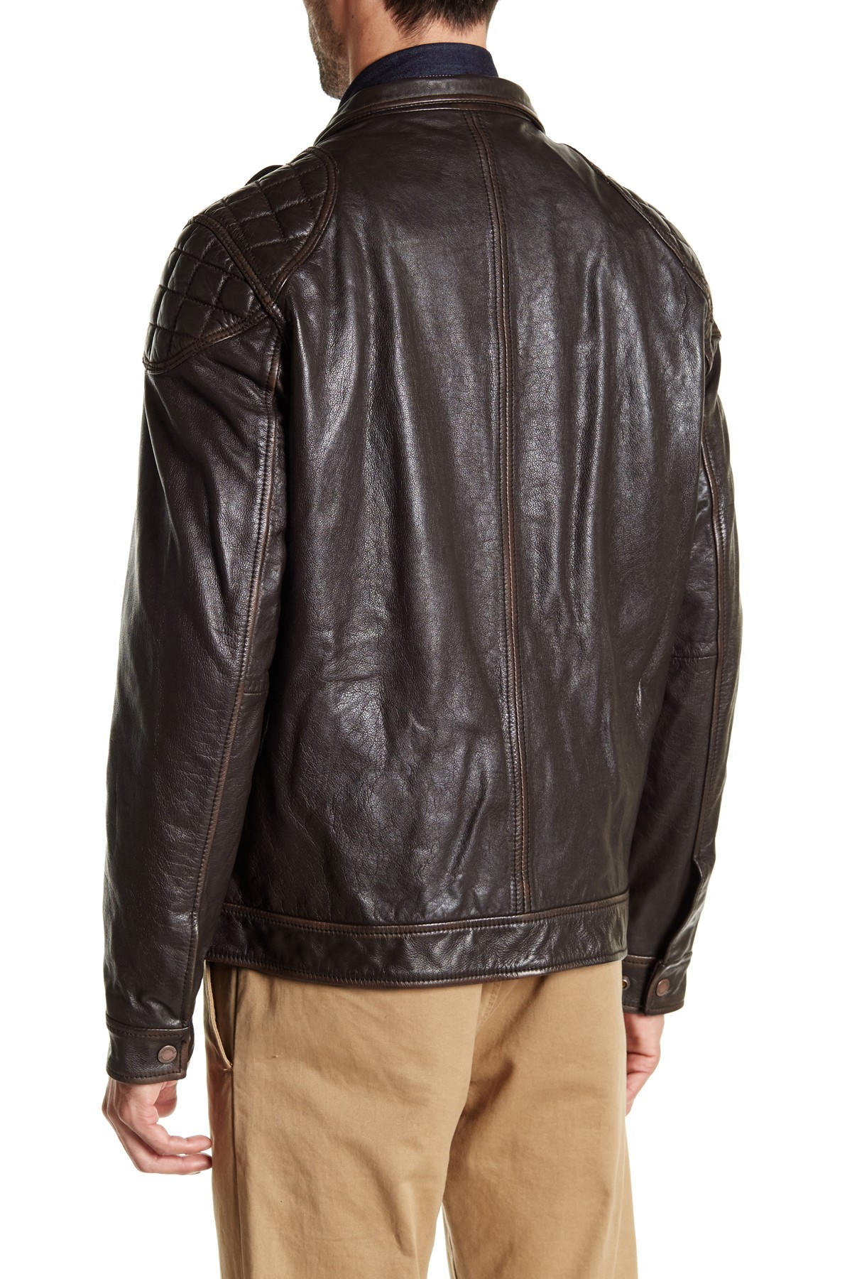Timberland Skye Peak Quilted Genuine Leather Jacket for Men - Lyst