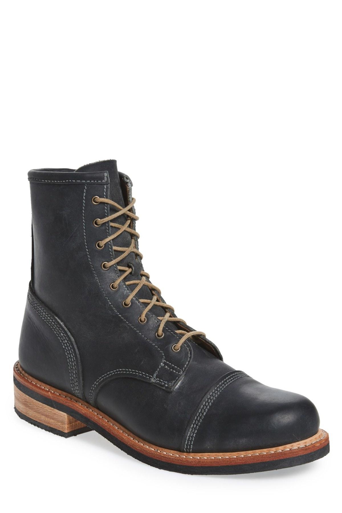 Timberland Leather Smugglers Cap Toe Boot in Black for Men - Lyst