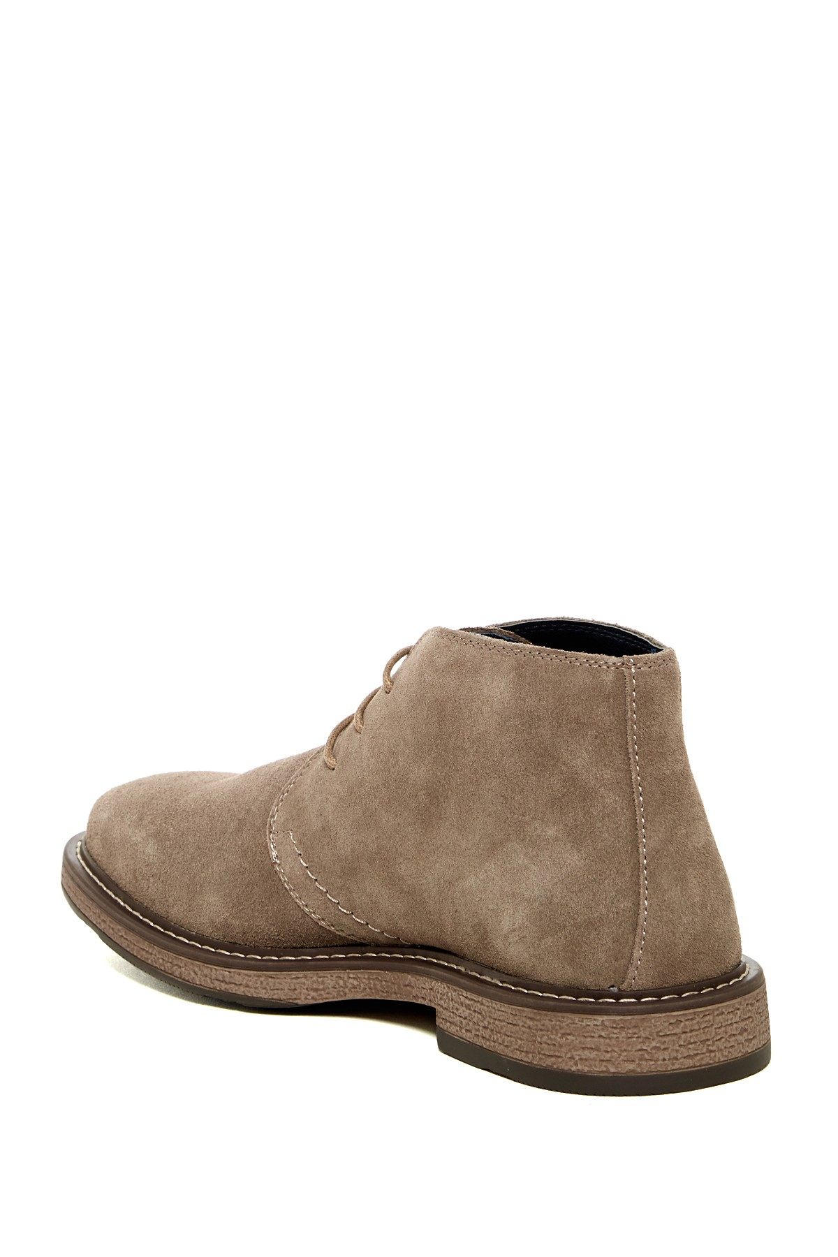 bainx short combat boot with suede collar