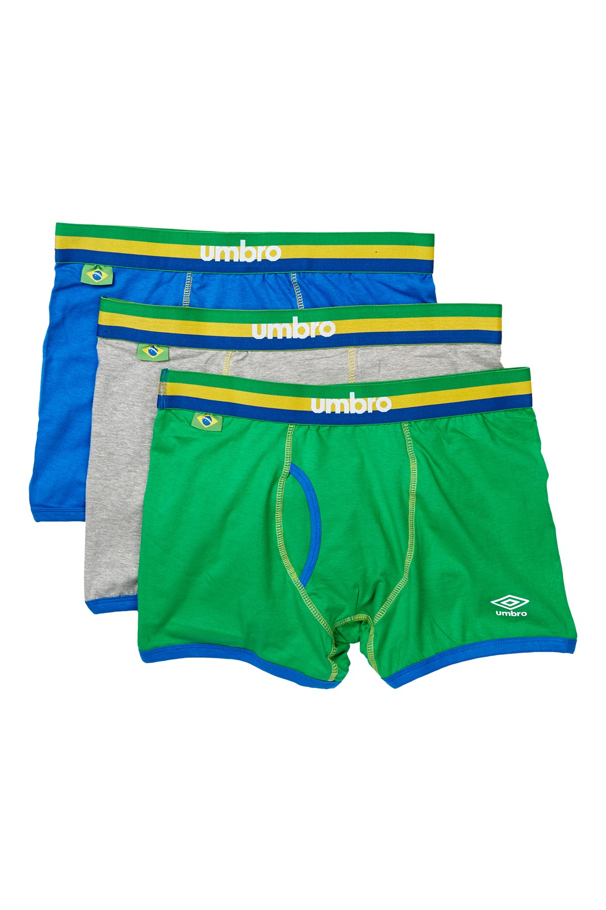 Umbro Cotton Boxer Briefs 3 Pack in Green for Men Lyst