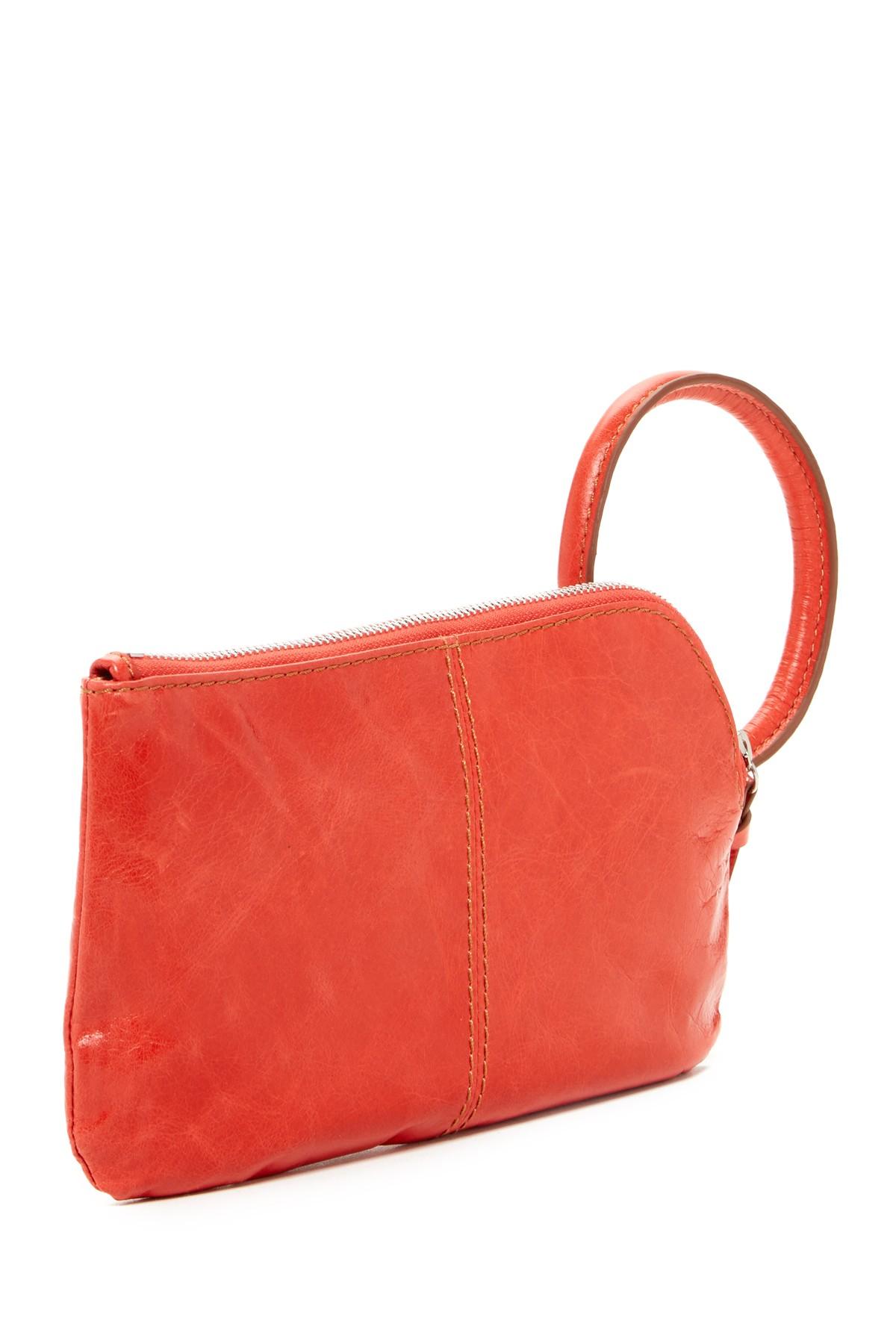 Hobo Sable Leather Clutch in Red - Lyst