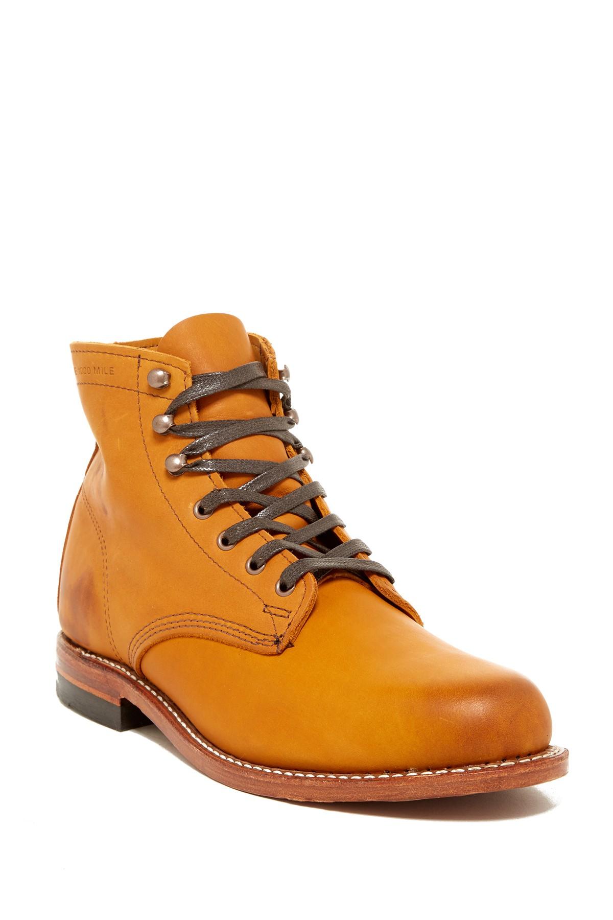 Wolverine Leather 1000 Mile Original Plain Toe Boot in Brown for Men Lyst