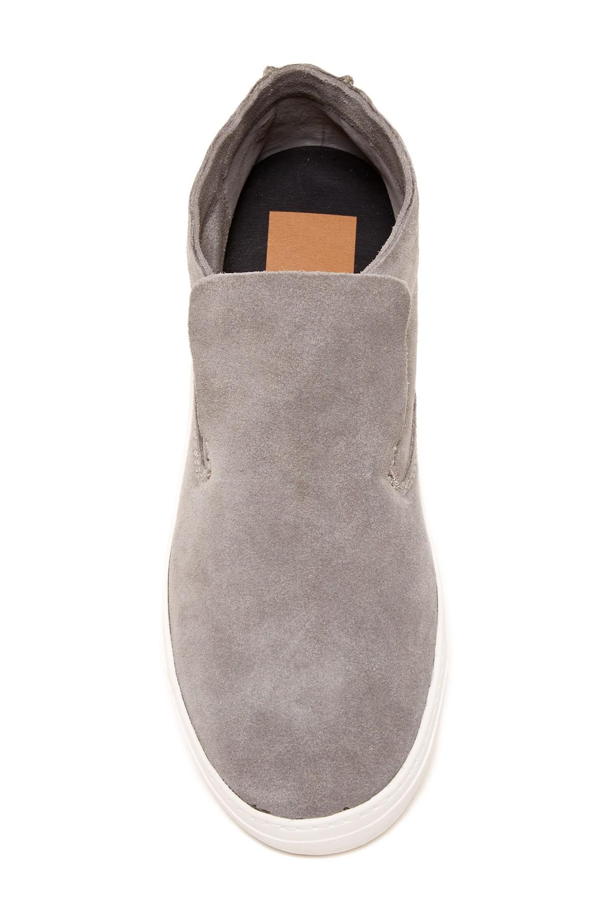 dolce vita gray suede sneakers