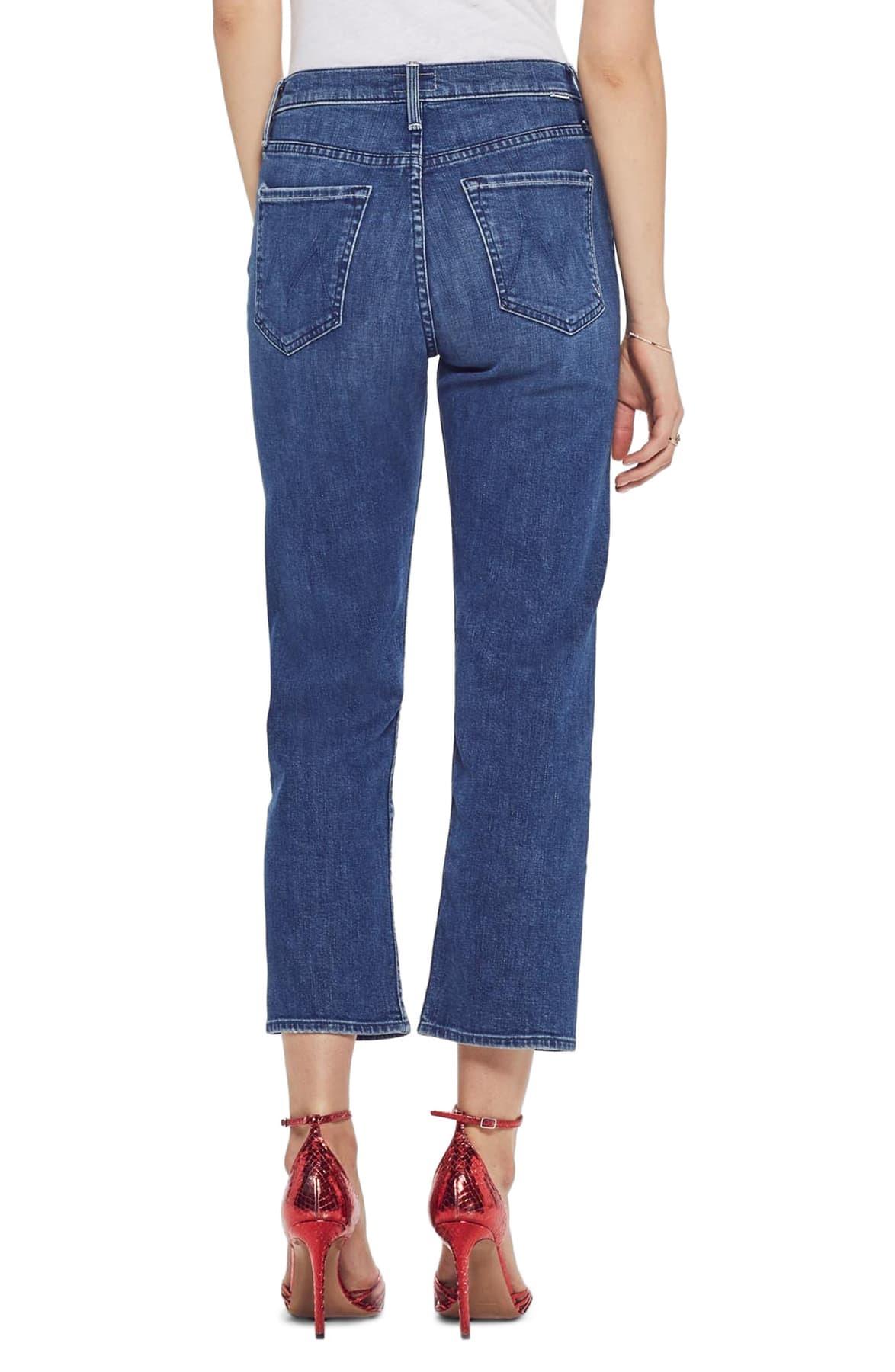 Mother Denim The Tomcat Crop Straight Leg Jeans (three Little Ships) in ...