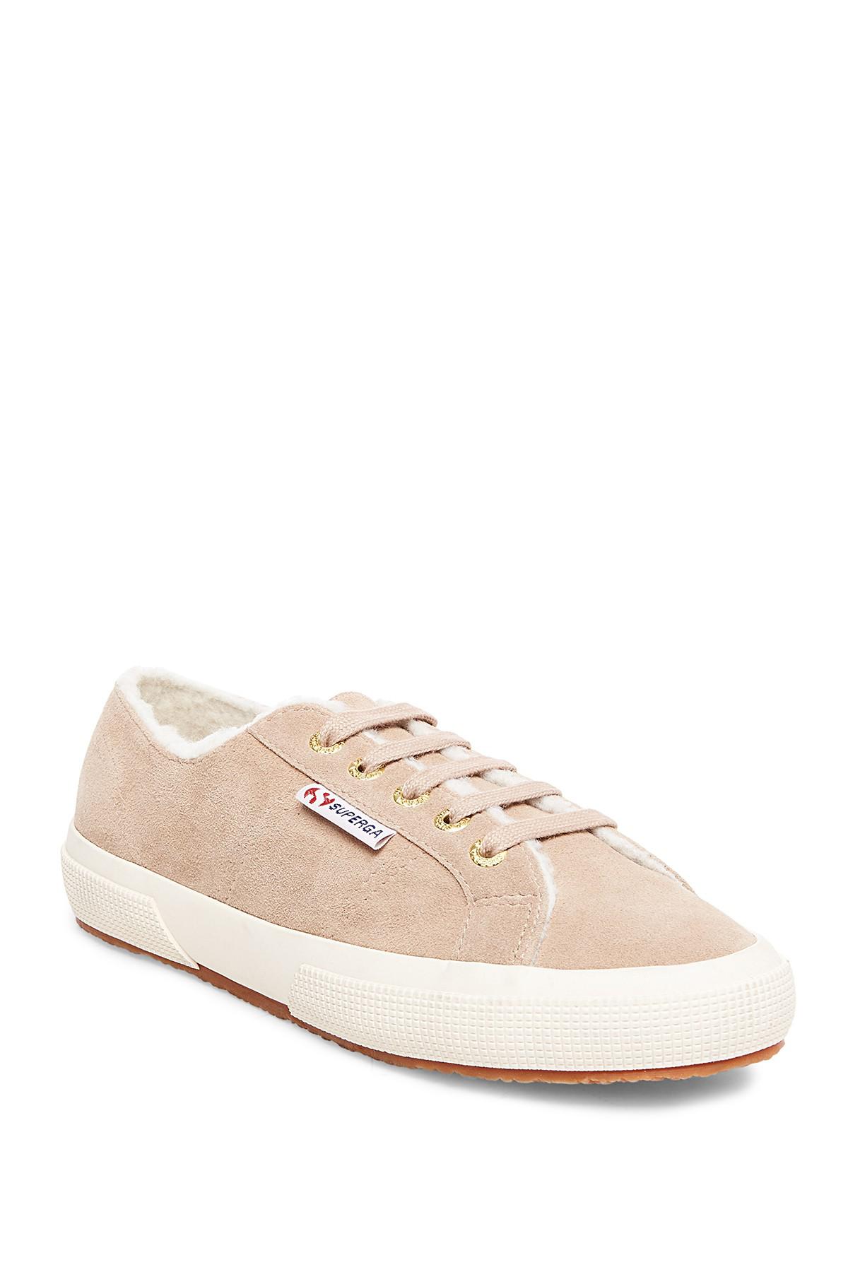superga sherpa lined sneakers