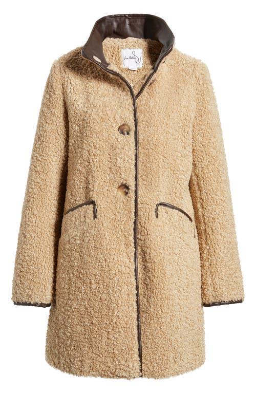 Sam Edelman Faux Fur Teddy Coat in Natural Lyst