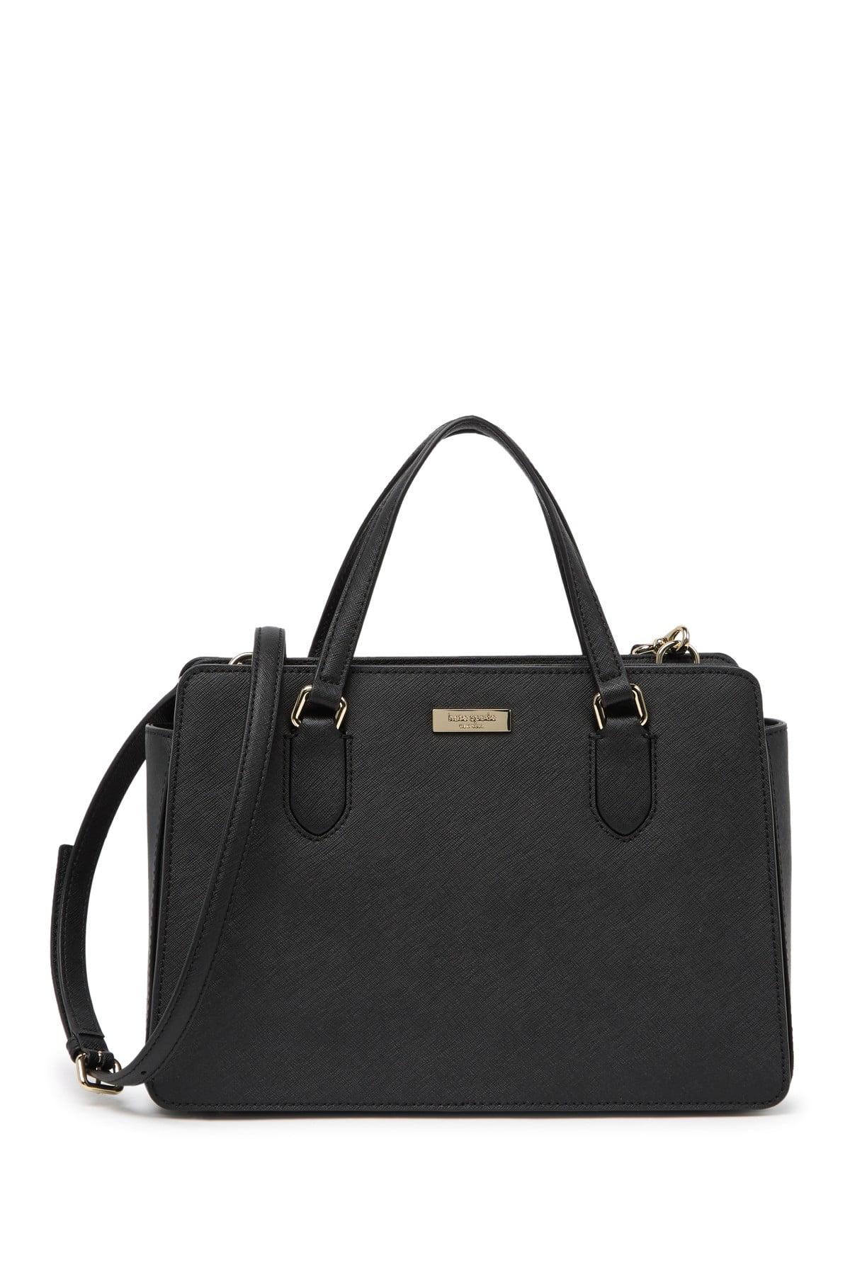 Kate Spade Laurel Way Reese Saffiano Leather Satchel in Black | Lyst