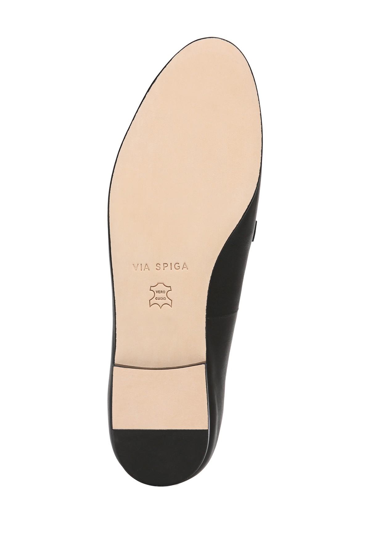 via spiga yania chain link leather loafer