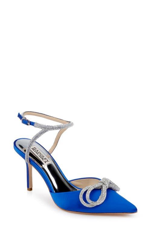 Badgley Mischka Jasmine Pointed Toe Pump in Blue Lyst