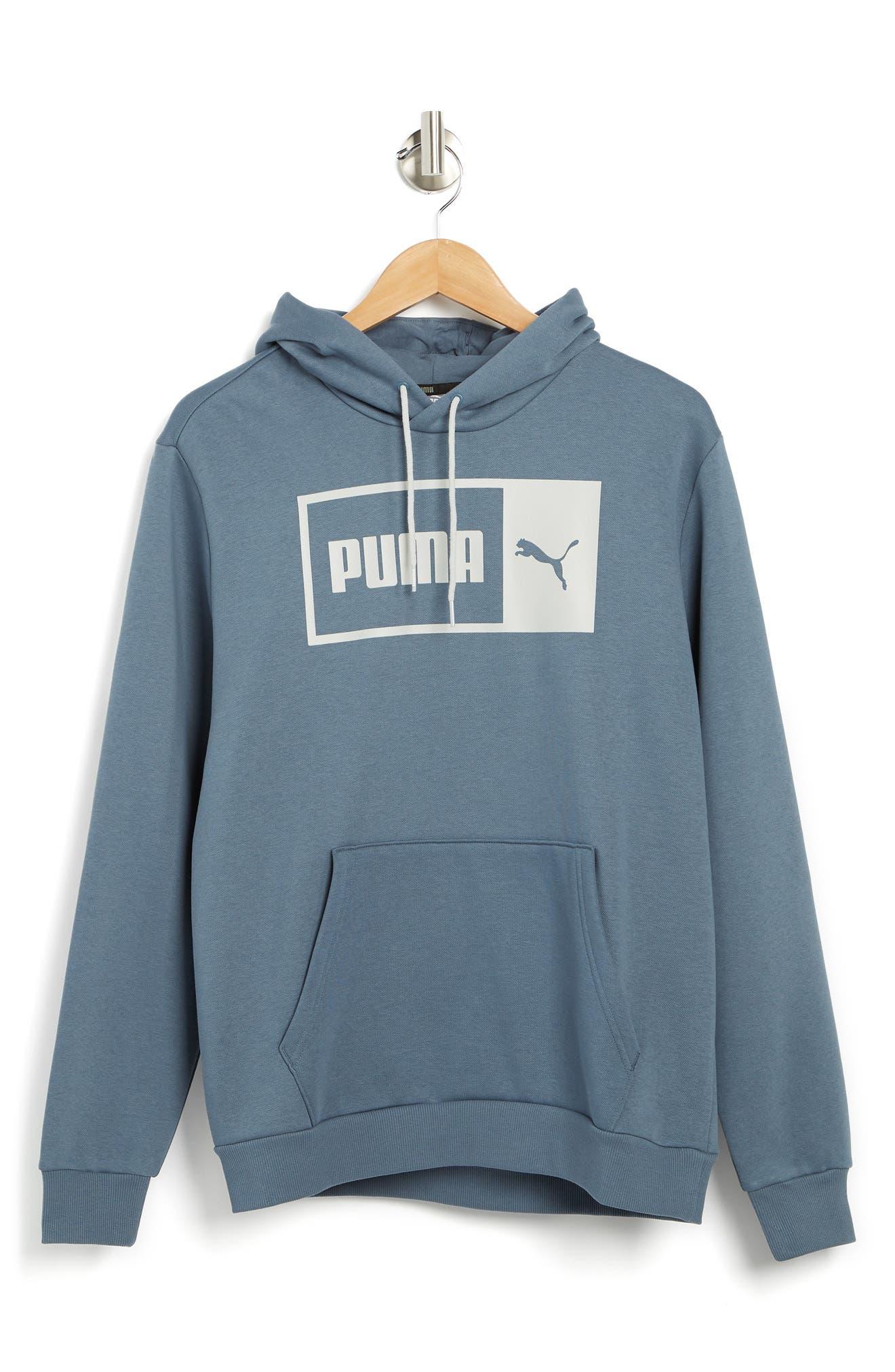 PUMA Split Logo Pullover Hoodie In Evening Sky/harbor Mist At Nordstrom  Rack in Blue for Men | Lyst