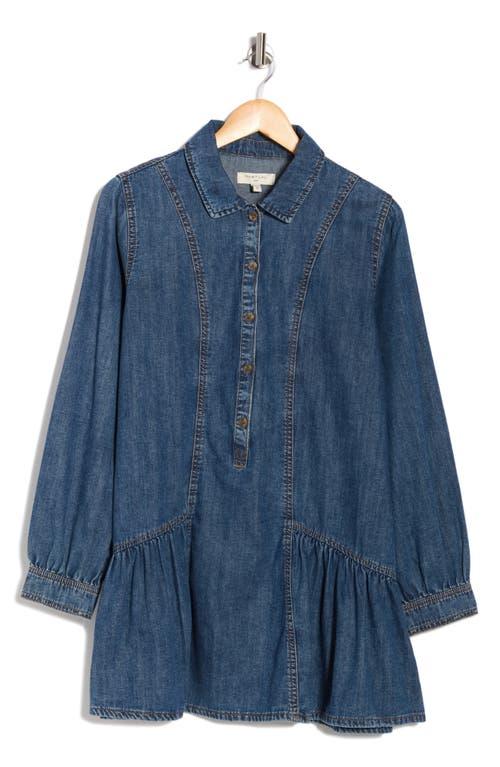 Habitual Long Sleeve Flirty Denim Minidress in Blue | Lyst