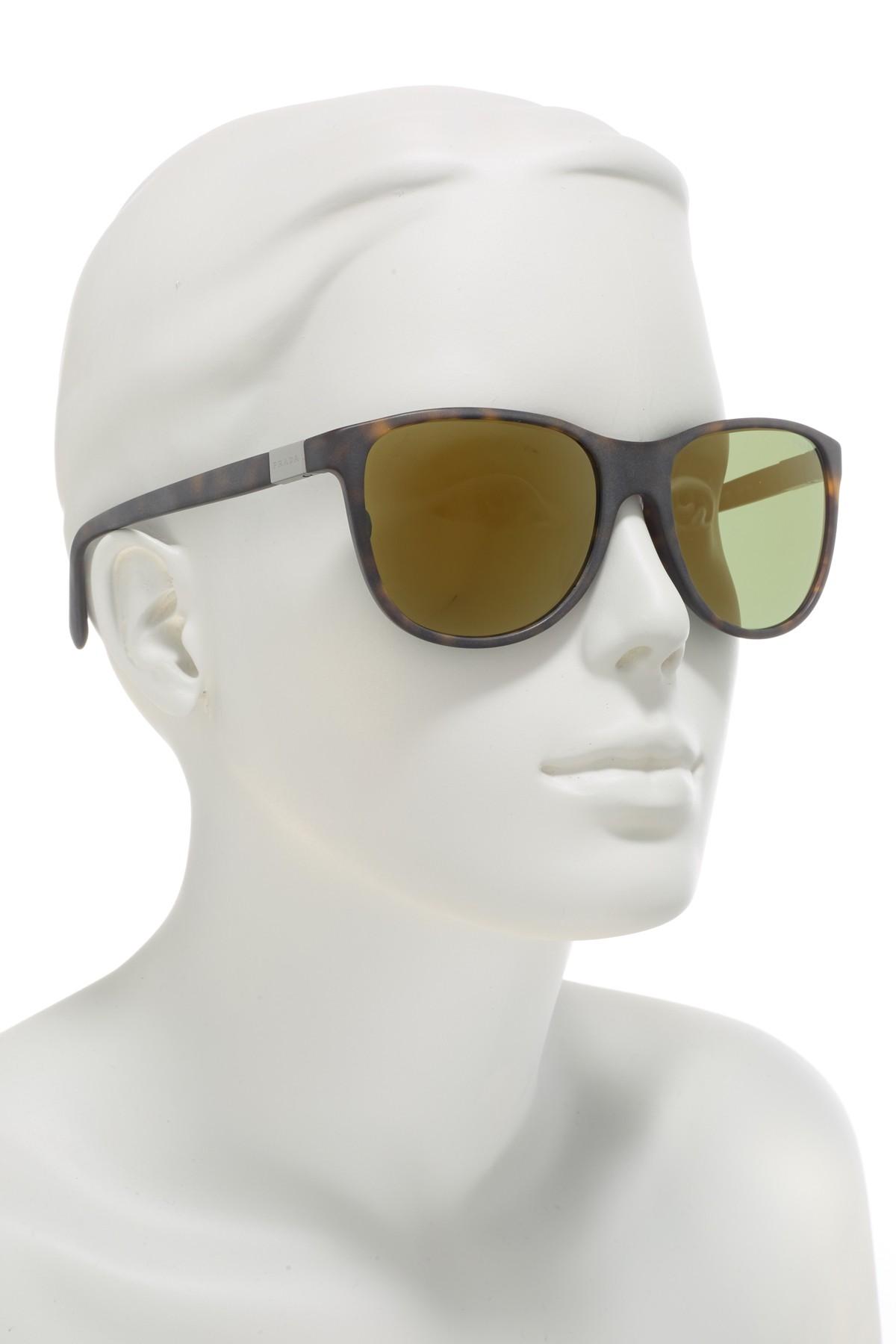prada 58mm square sunglasses