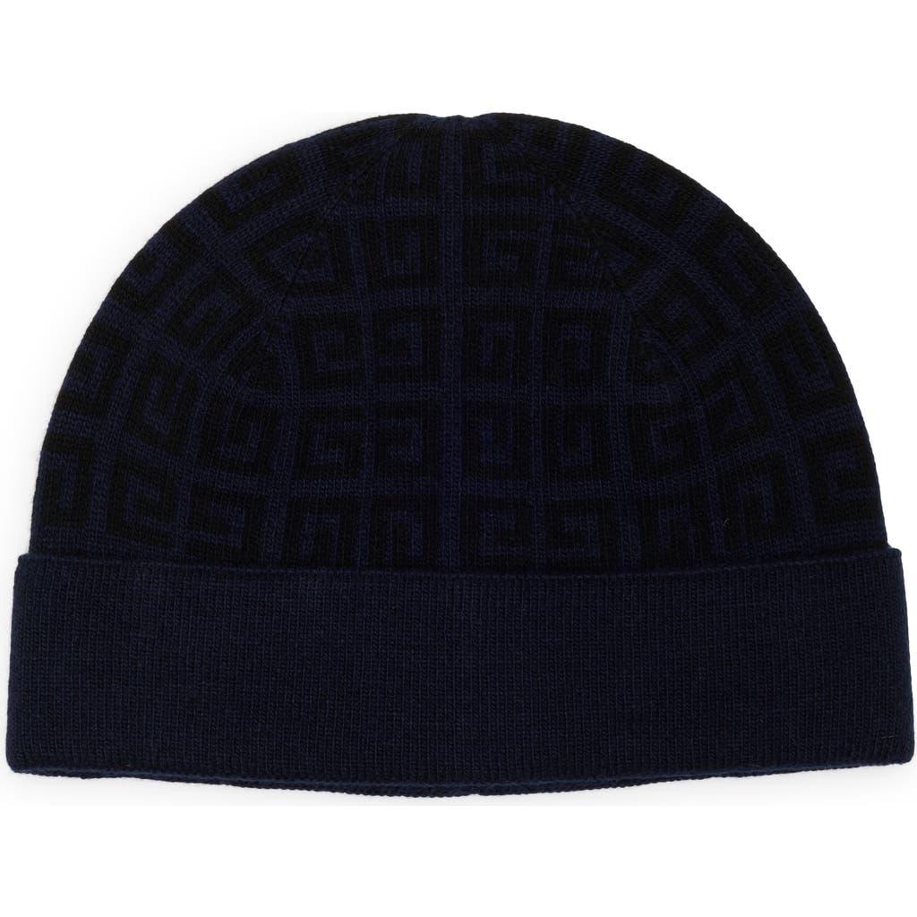 Givenchy Double Face Knit Beanie Ice Blue Buy Givenchy Ribbed Embroidered Logo Beanie  main image 4