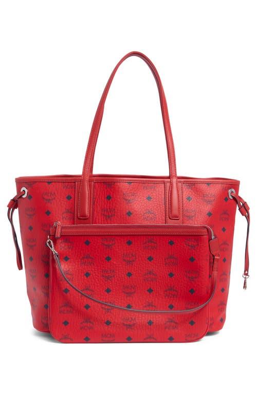 MCM Medium Liz Reversible Shopper in Red Lyst