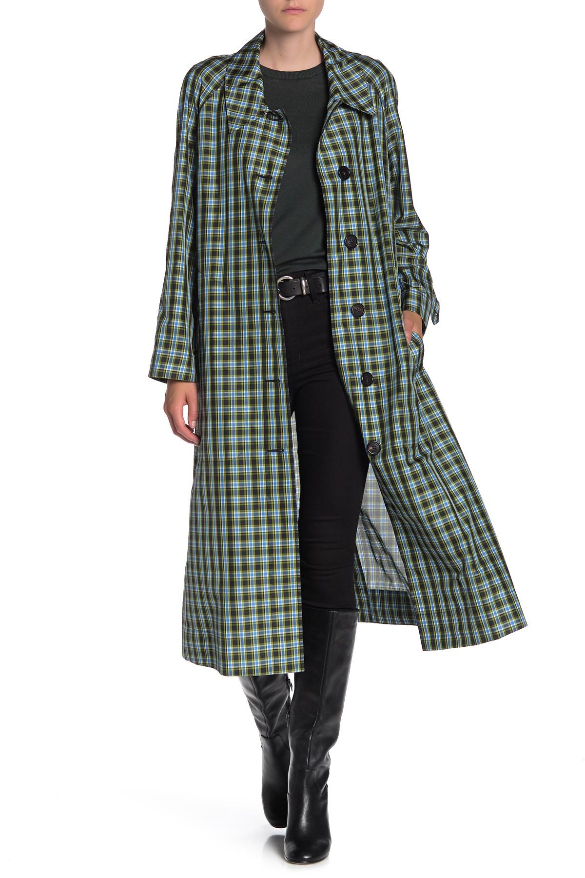 burberry plaid trench coat
