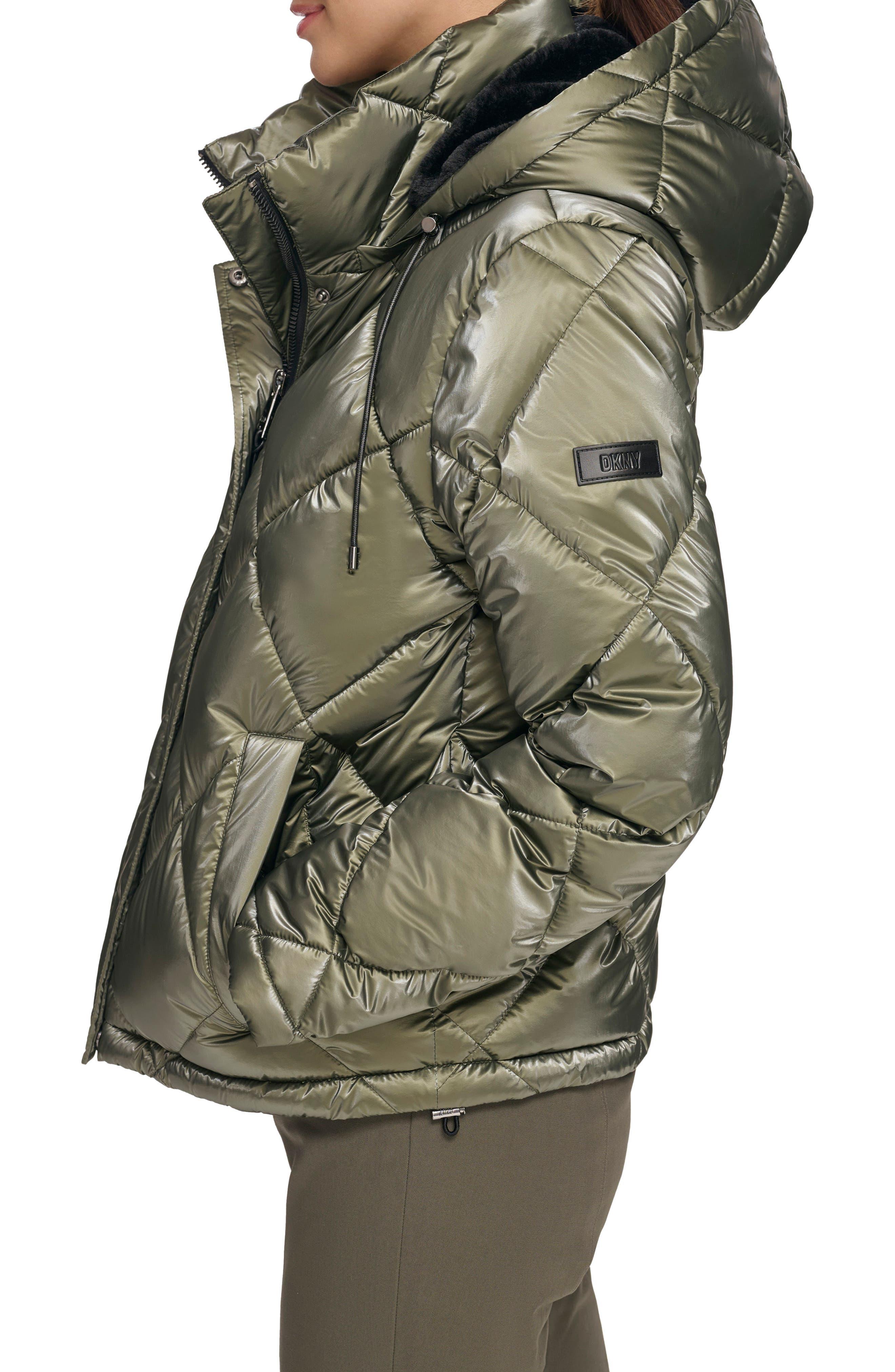 Dkny hot sale green parka