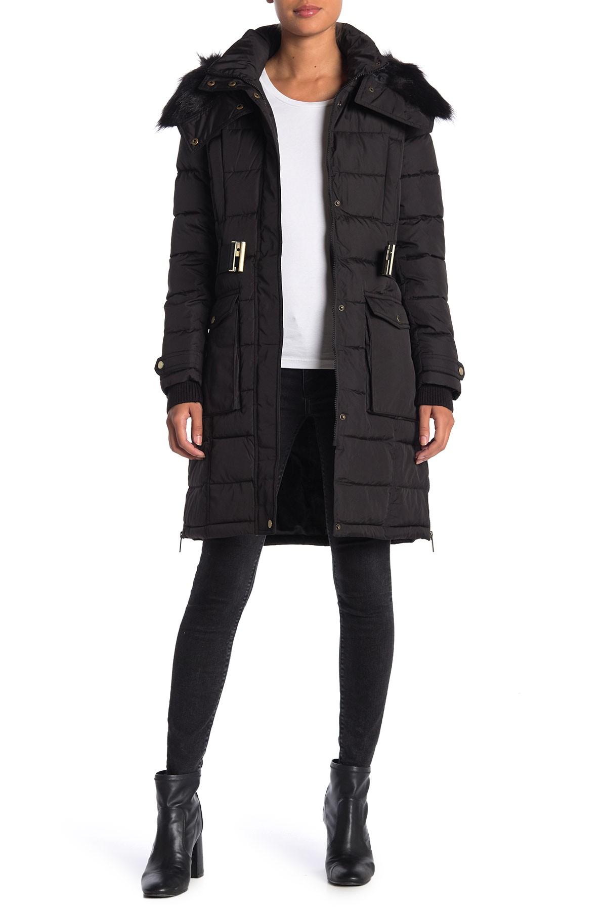 womens long puffer coat