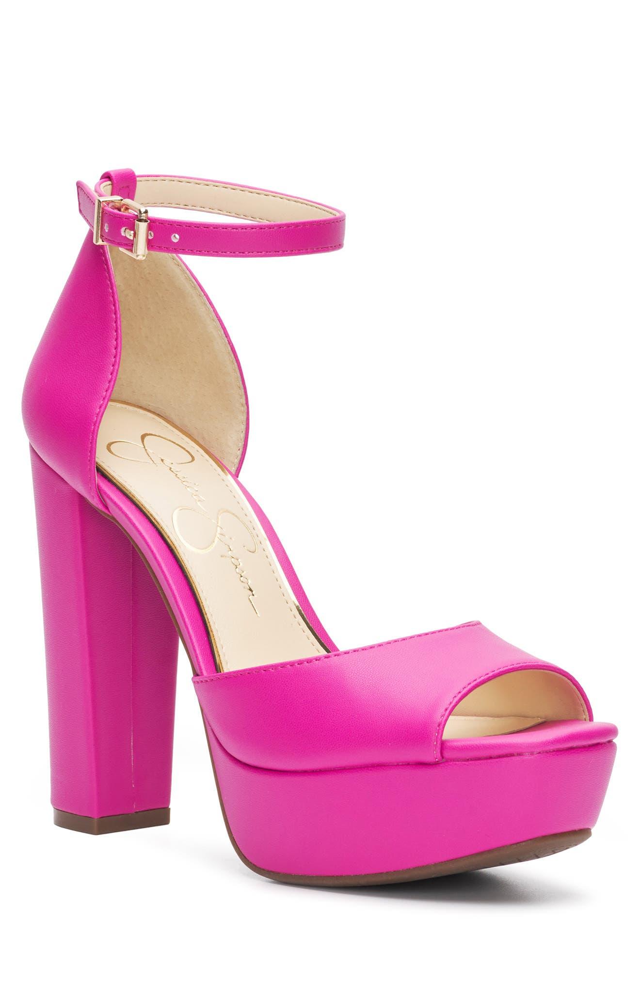 Jessica Simpson Pisila Platform Sandal In Calypso Pink At Nordstrom Rack |  Lyst