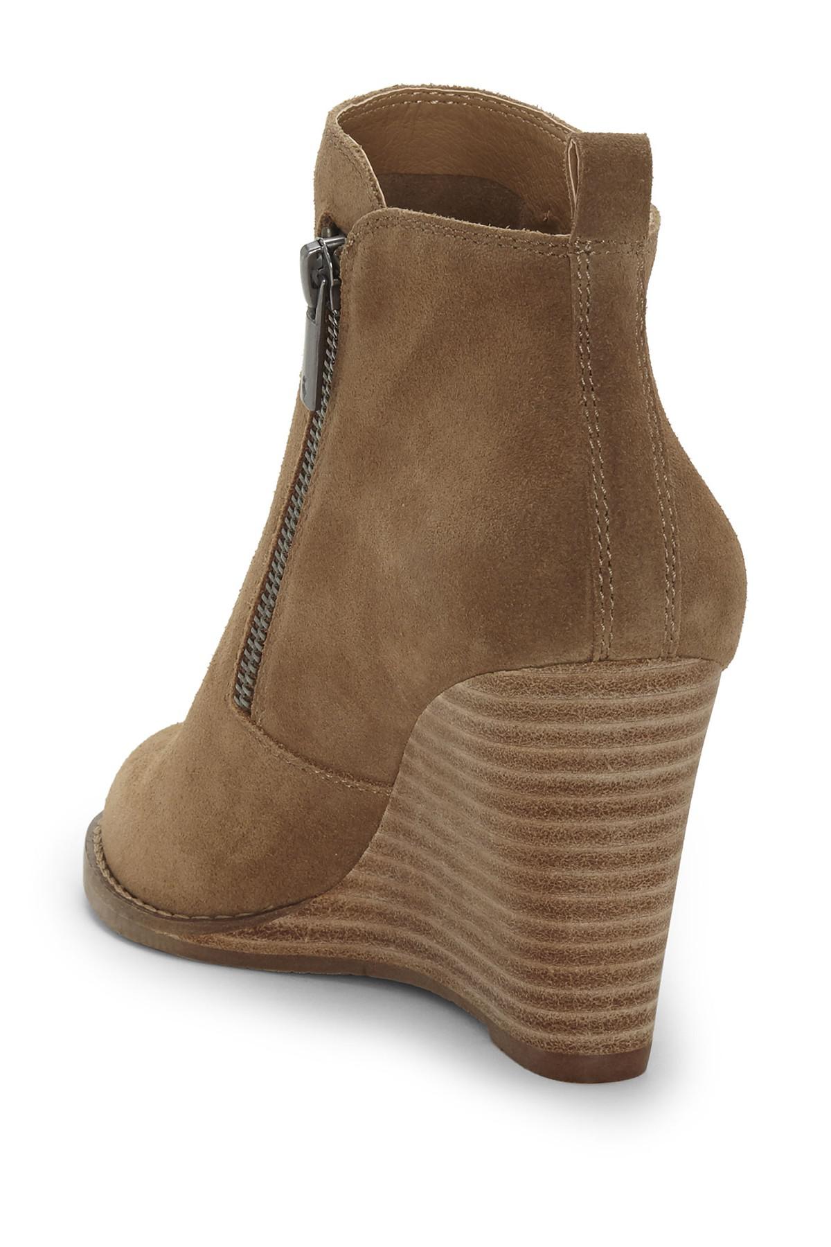 lucky brand yesterr wedge bootie