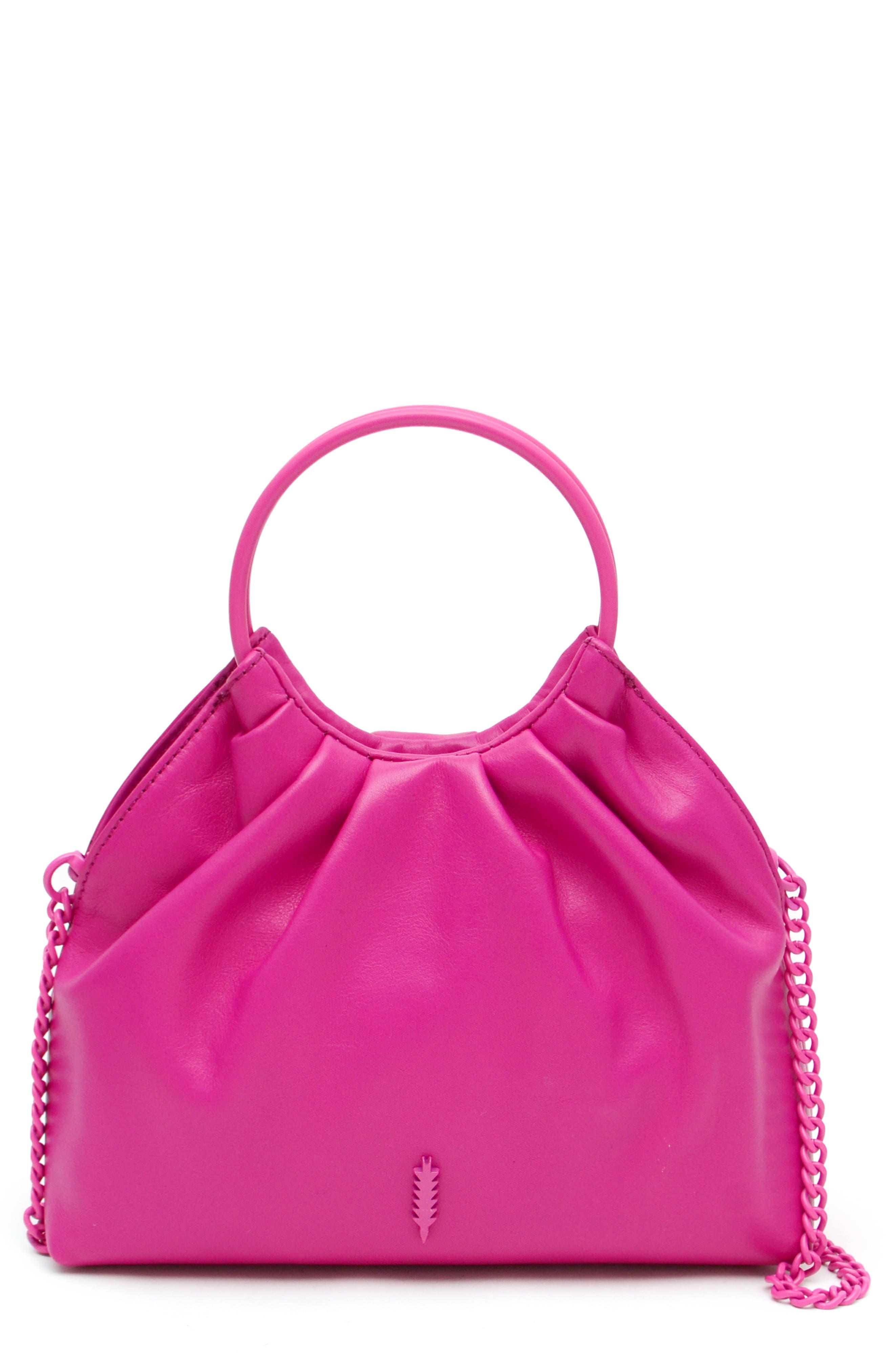 thacker Kara Leather Crossbody Bag In Orchid At Nordstrom Rack in Pink