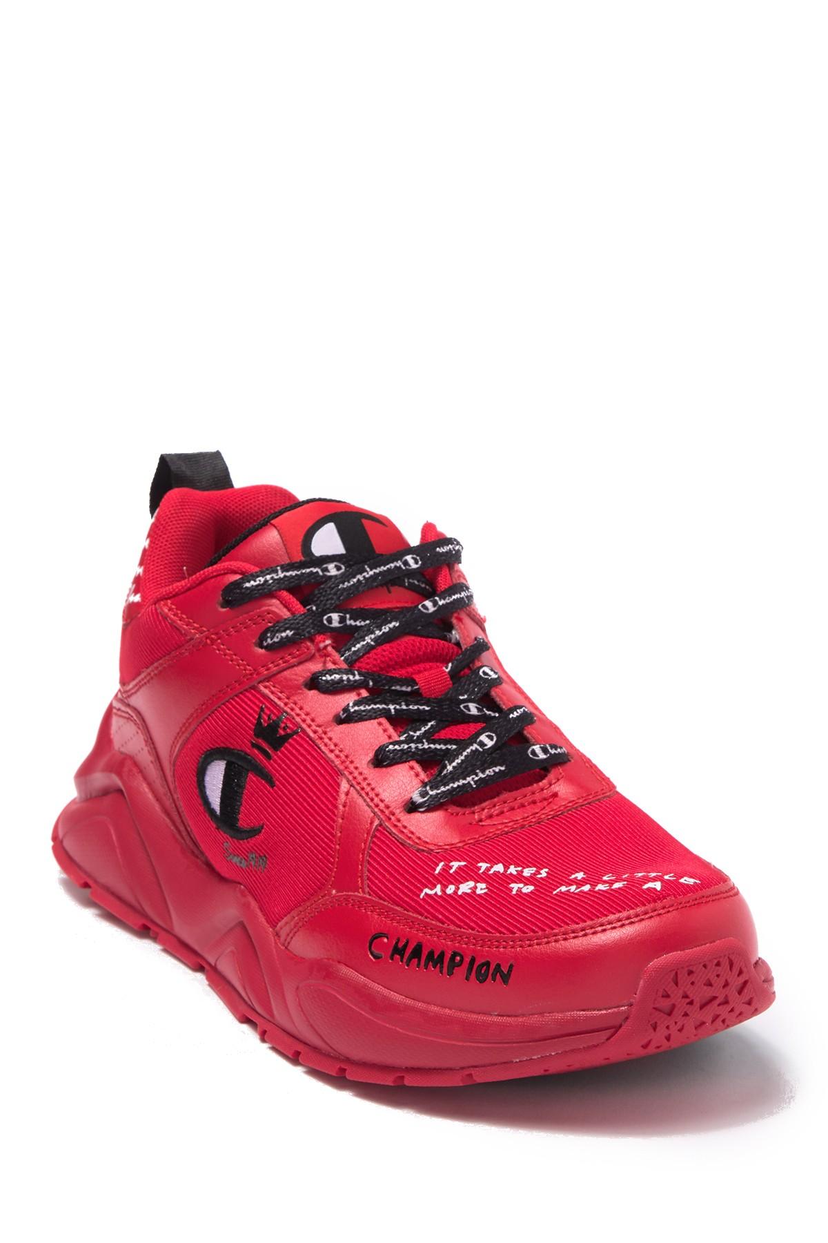 Champion Leather 93eighteen King Sneaker in Red for Men - Lyst