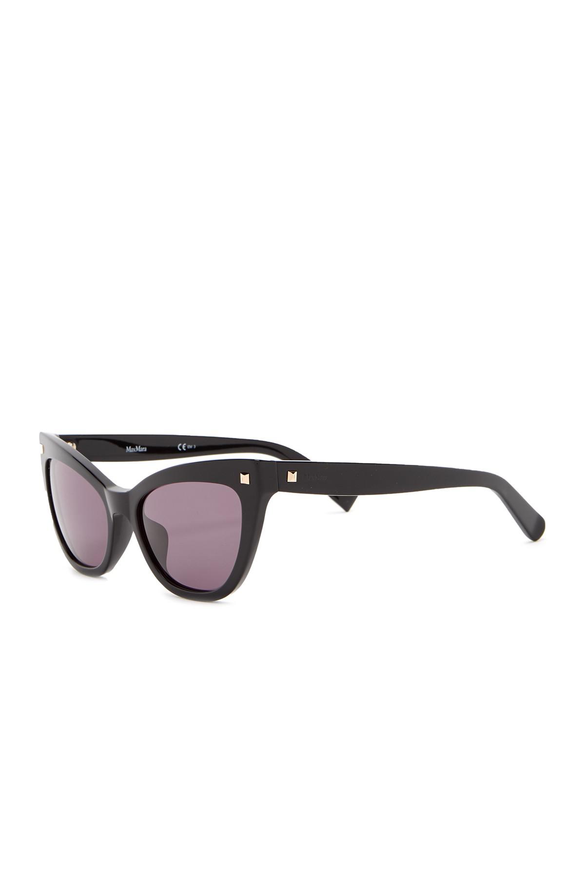 Max Mara Fifties 54mm Cat Eye Sunglasses in Brown | Lyst