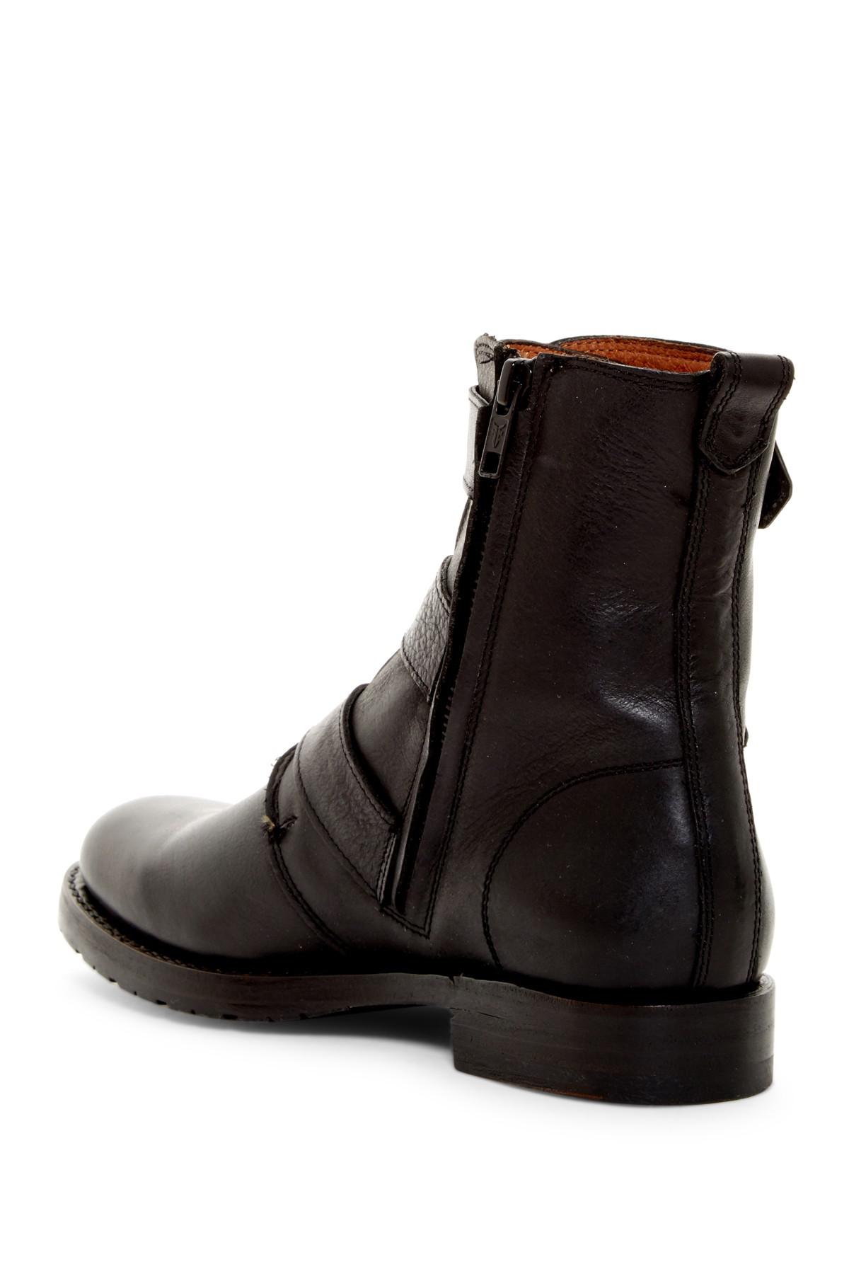 frye natalie triple buckle