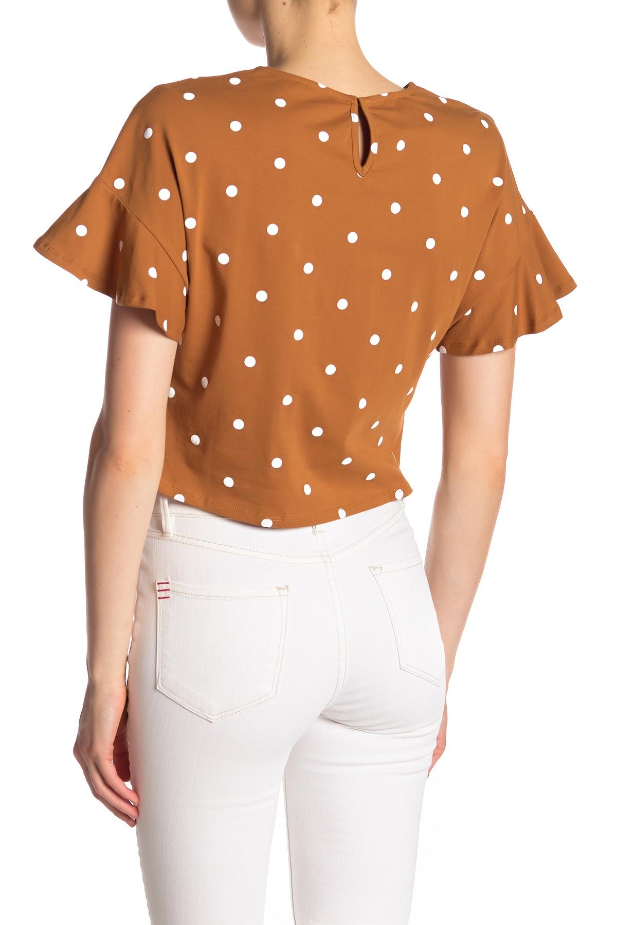 white twist front blouse