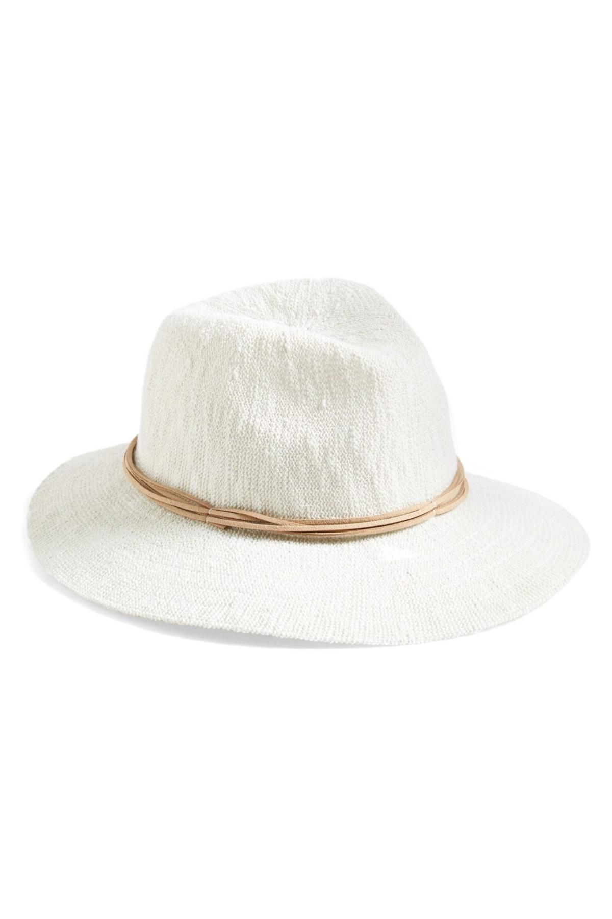 Treasure Bond Slub Knit Panama Hat In Ivory White Lyst