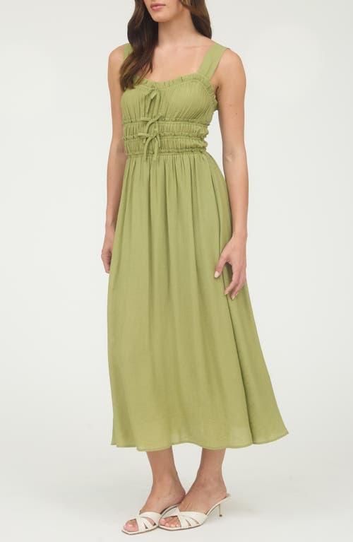 green emerald velvet dress Blu Pepper Floral Spaghetti Strap Back Tie Tiered Mini Dress Green or Blue CR2459 Green / Small main image 1