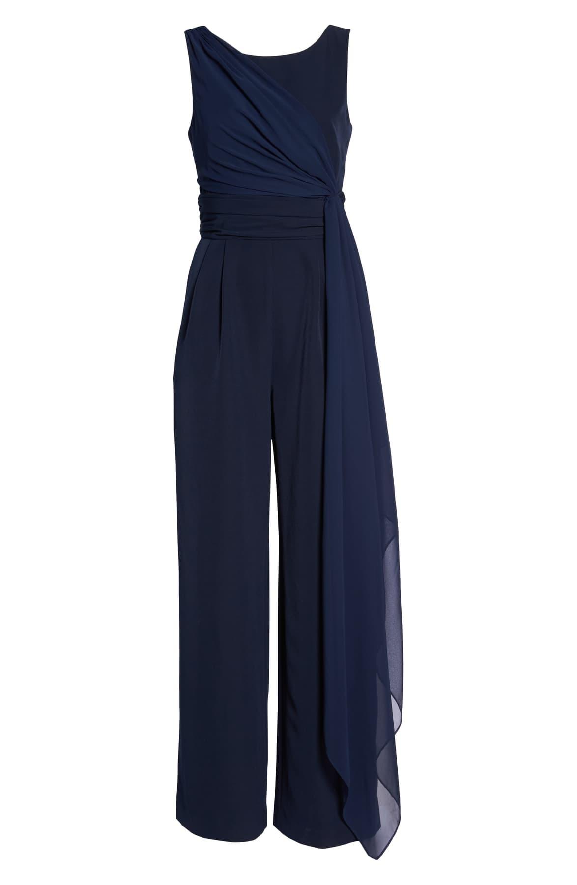 cascading tie jumpsuit eliza j