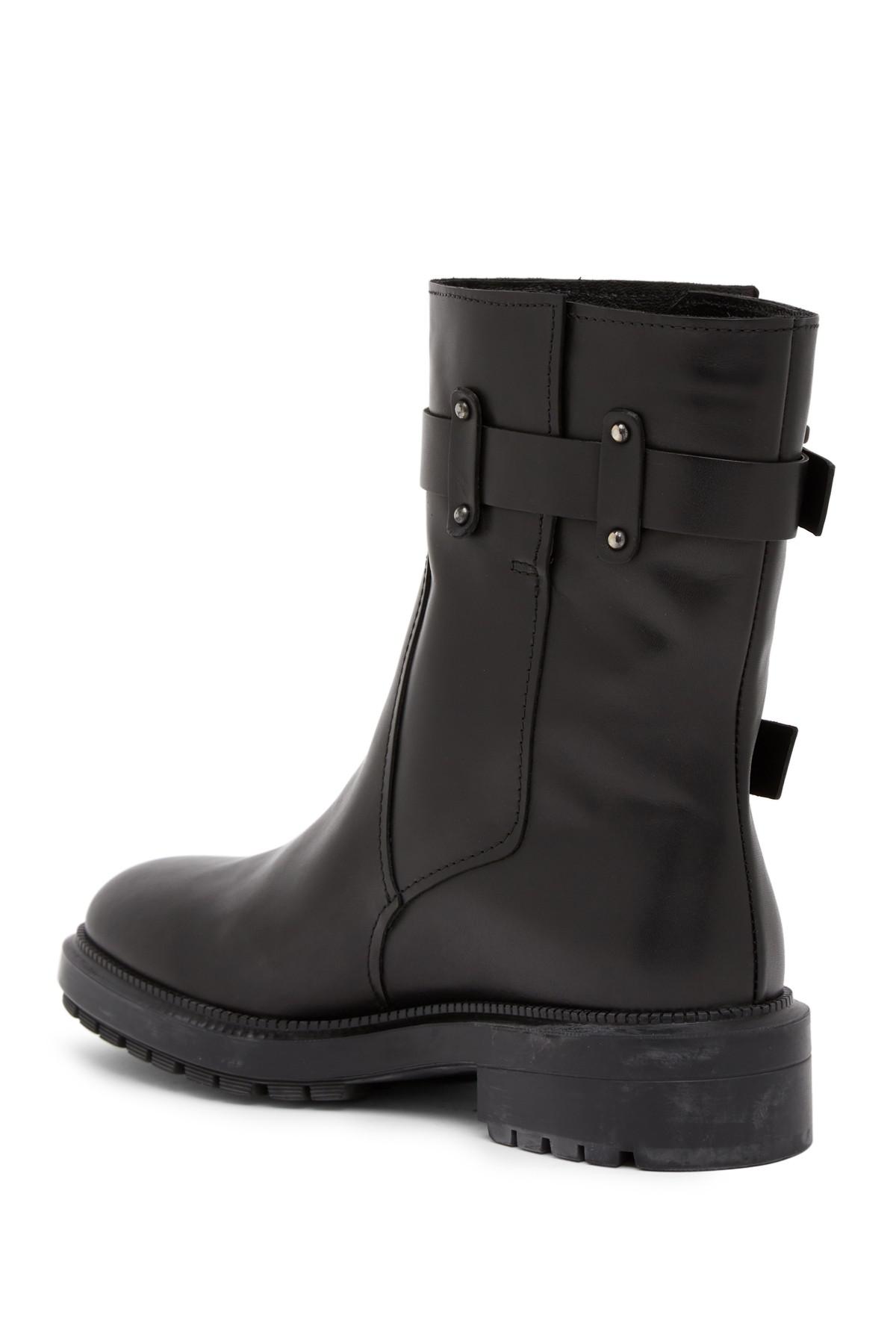 Aquatalia Leonie Weatherproof Leather Boot in Black - Lyst