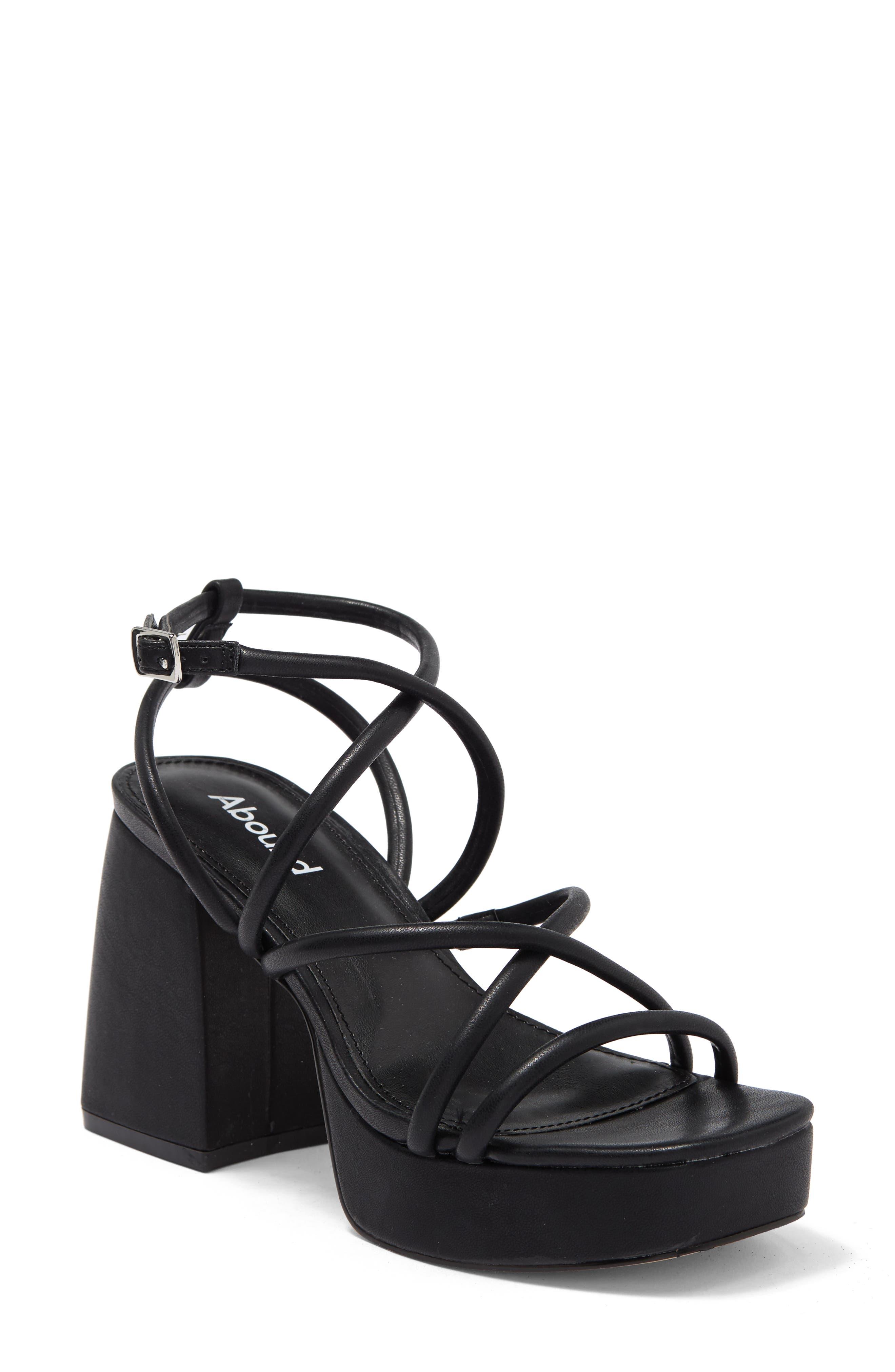 Eleezaa Women's Black Block Heel Sandals | Aldo Shoes