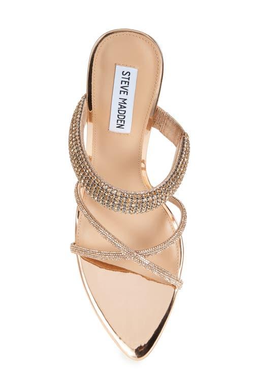 【Steve Madden】Camina クリスタル ストラップ サンダル Steve Madden Camina Crystal Strap Slide Sandal in Pink | Lyst
