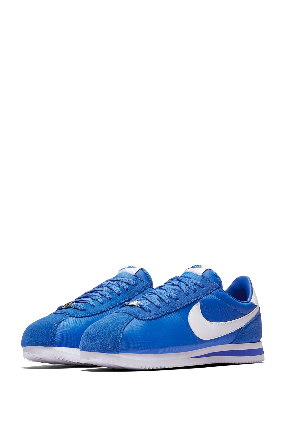 Nike Synthetic Cortez Nylon (signal Blue/white) Classic Shoes for Men | Lyst